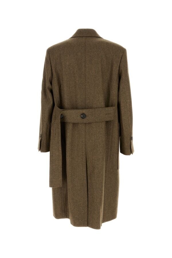 Melange mud wool coat - 2