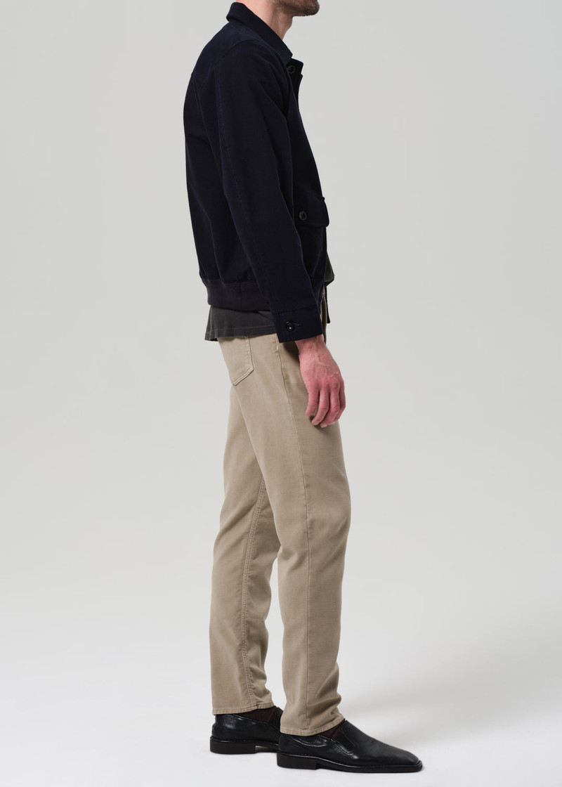 Adler Slim French Terry In Vintage Stone 5