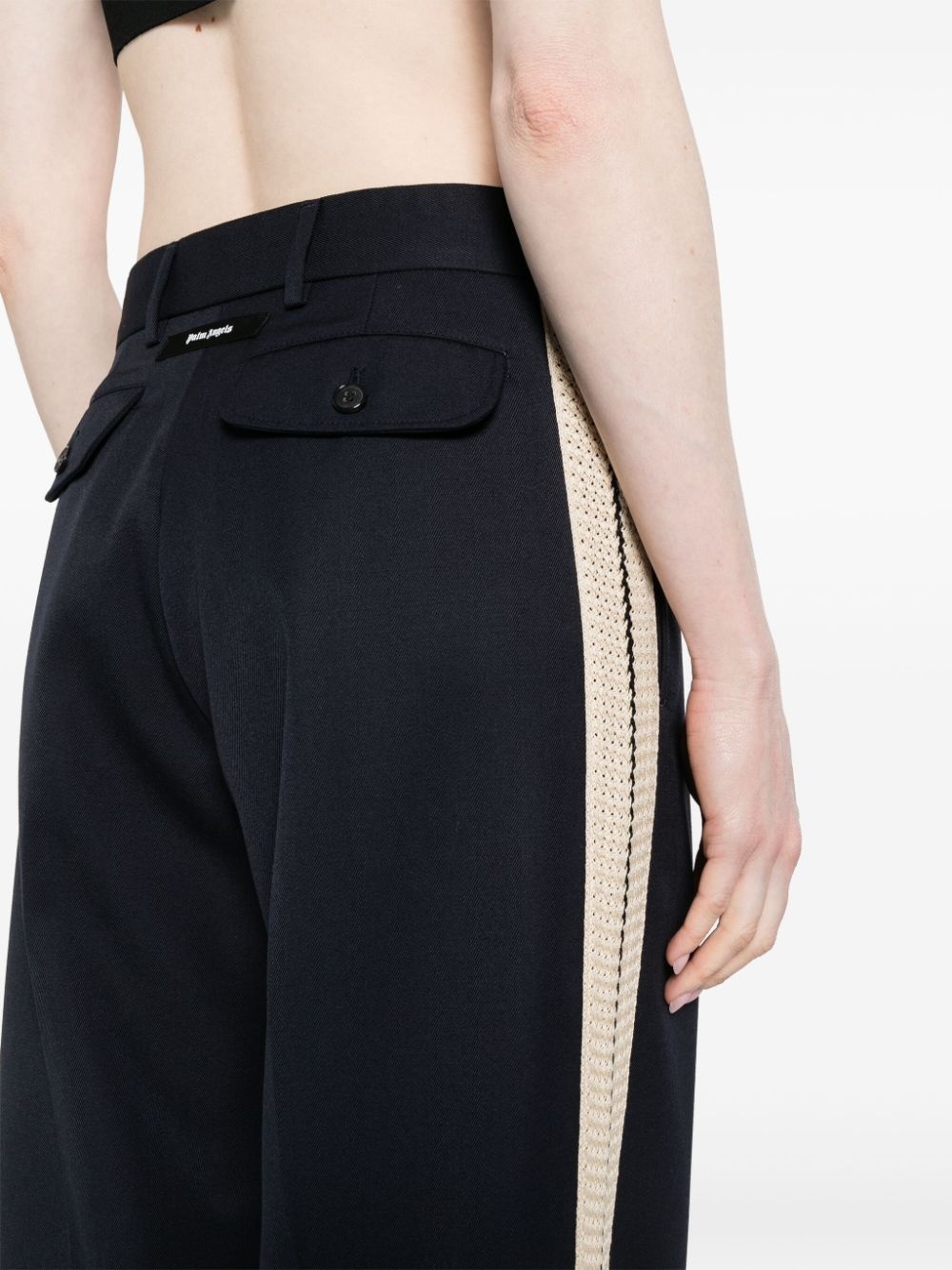 high-waist straight-leg trousers - 5
