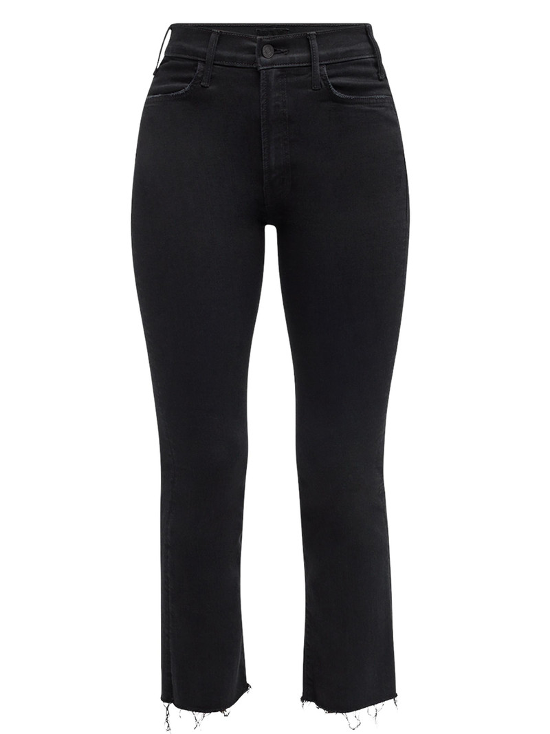 Women's Lil' Hustler Ankle Fray High-Rise Stretch Jeans - Black 1
