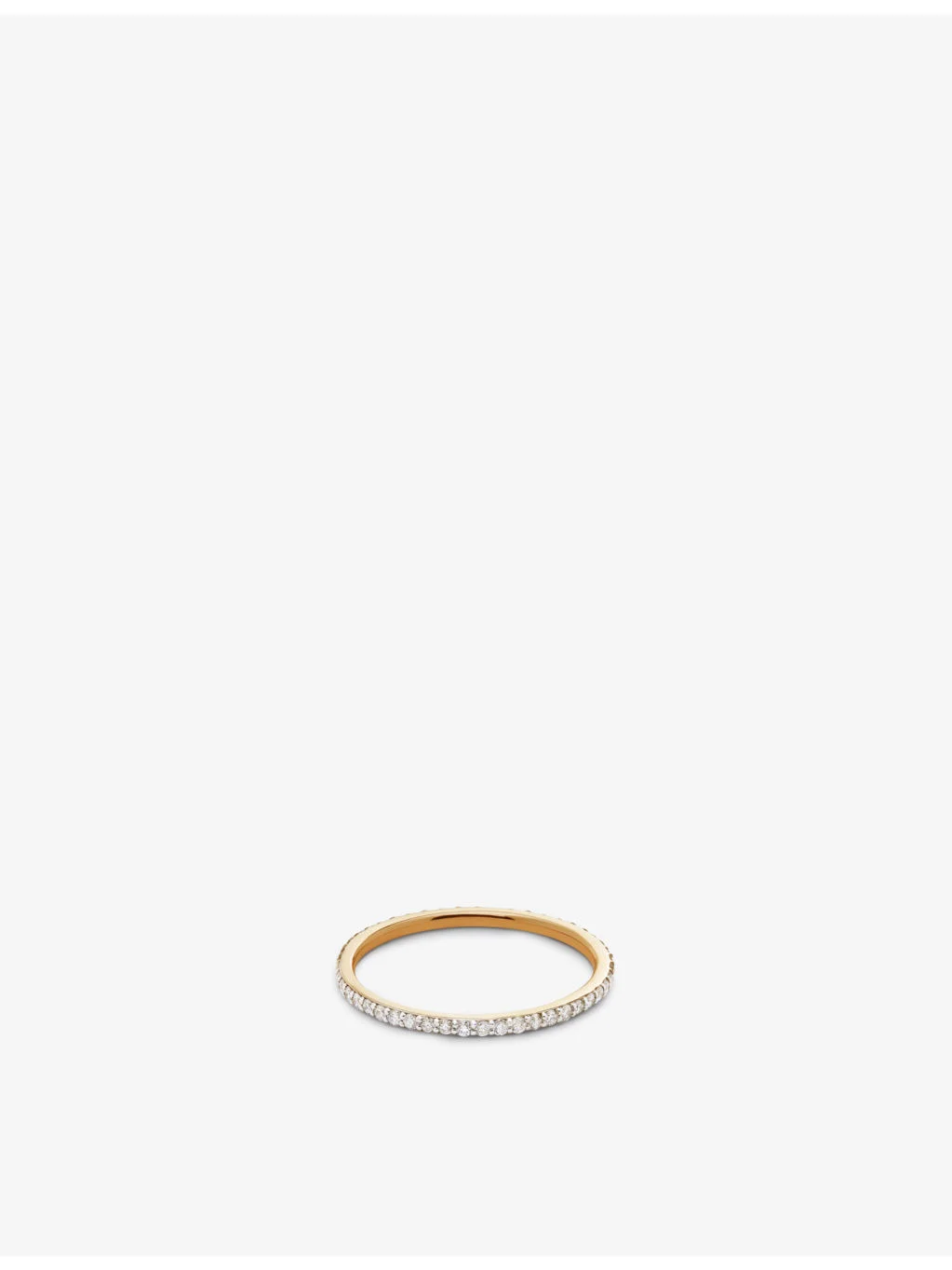 Single-band 14ct yellow-gold and 0.2975ct diamond ring - 1