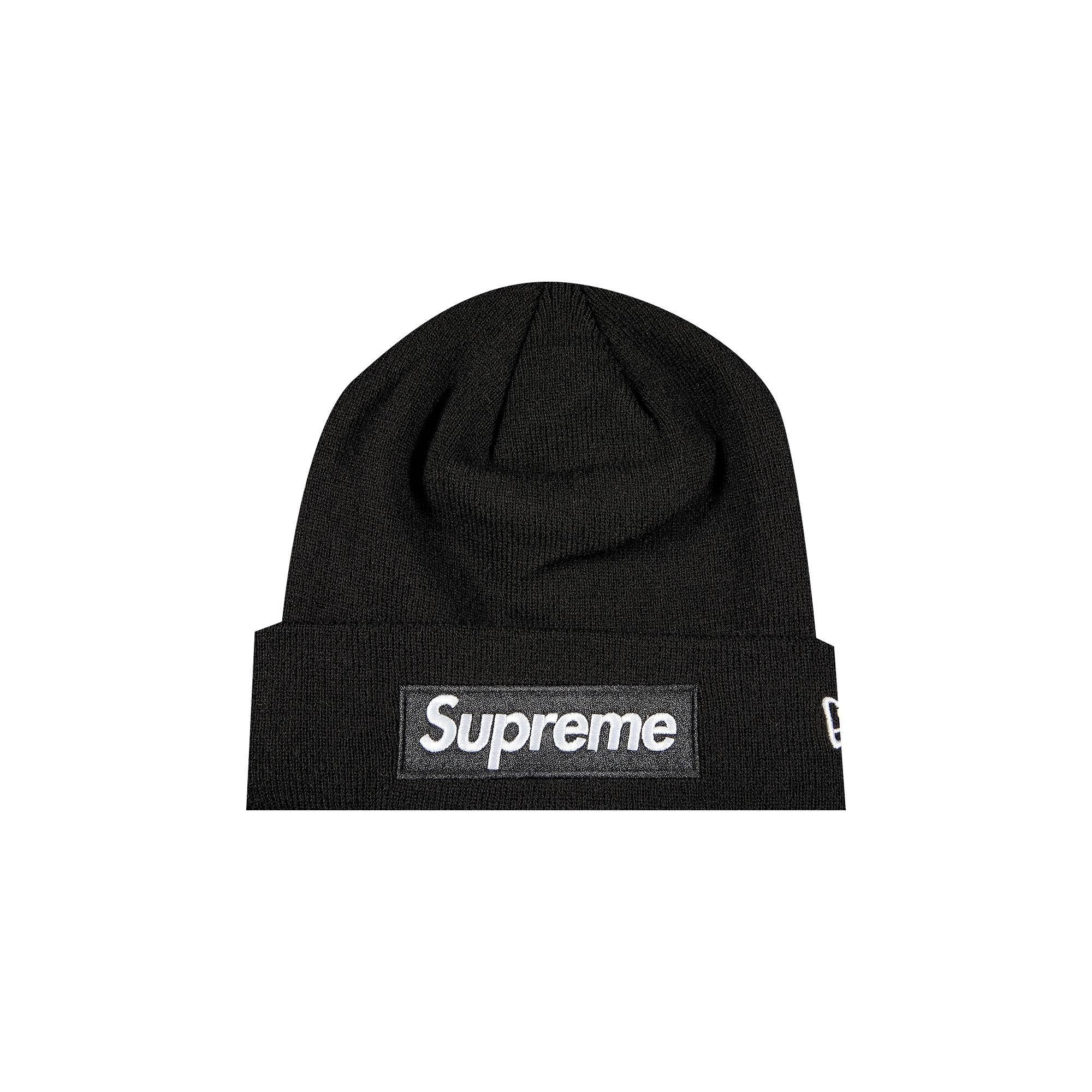 Supreme x New Era Box Logo Beanie 'Black' - 1