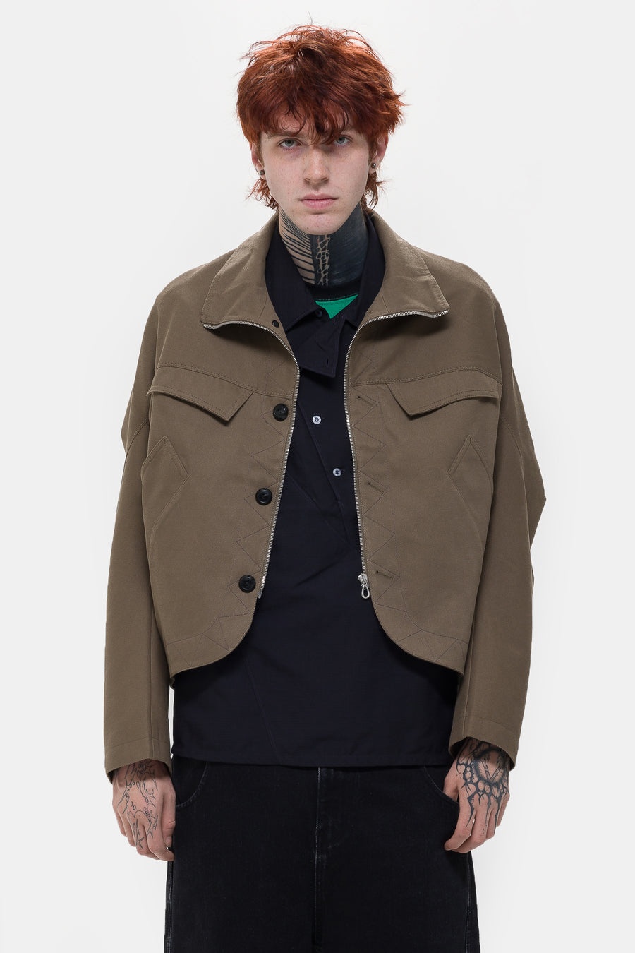 Kiko Kostadinov Jacklight Jacket in Tan | notreshop | REVERSIBLE