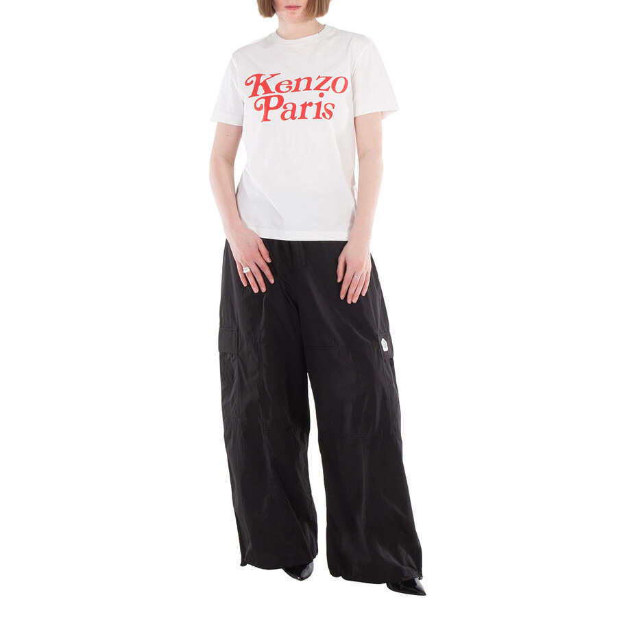Kenzo Logo Applique Wide Leg Pants - 3
