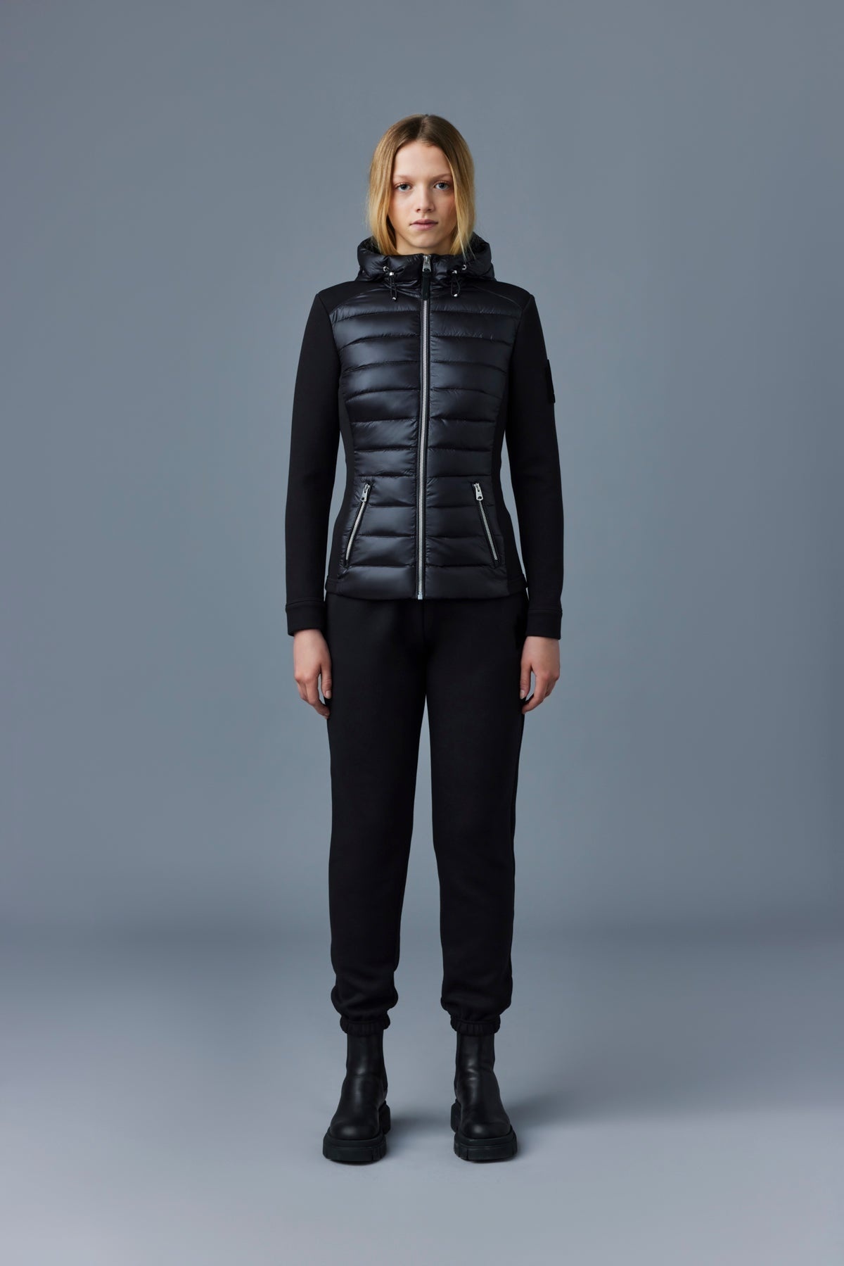 MACKAGE Joyce Hybrid Peplum Jacket