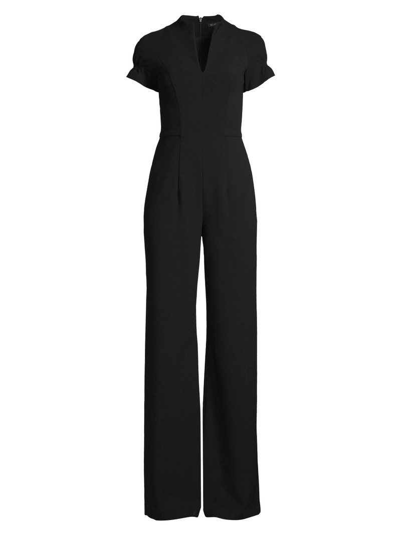 Women's Patel V-Neck Wide-Leg Jumpsuit - Black 1