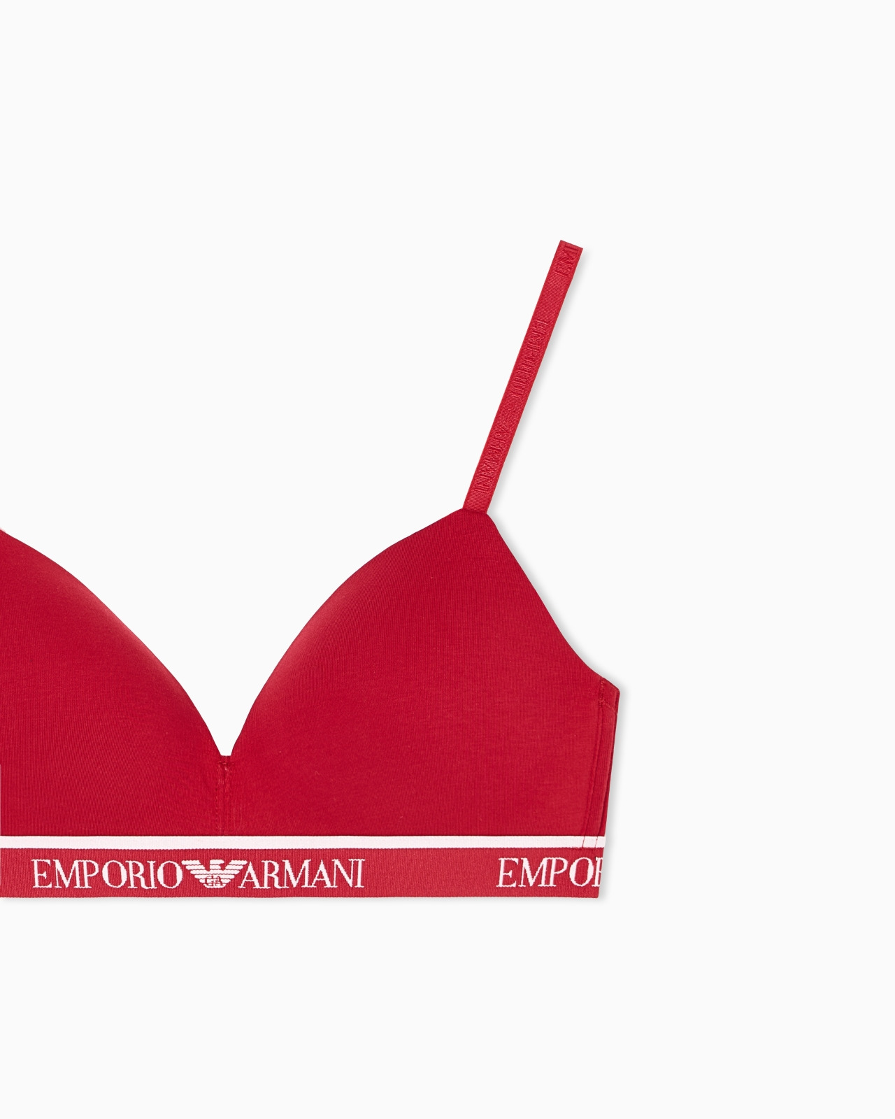 ASV ICONIC ORGANIC-COTTON, PADDED TRIANGLE BRA WITH LOGO UNDERBAND - 4