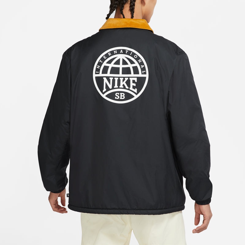 Nike SB Skateboard Logo Casual Sports Skateboard lapel Jacket Black DM0871-010 - 5