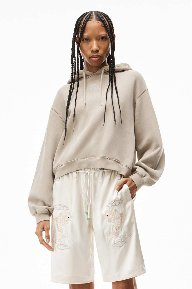 PUFF LOGO HOODIE IN STRUCTURED TERRY 2