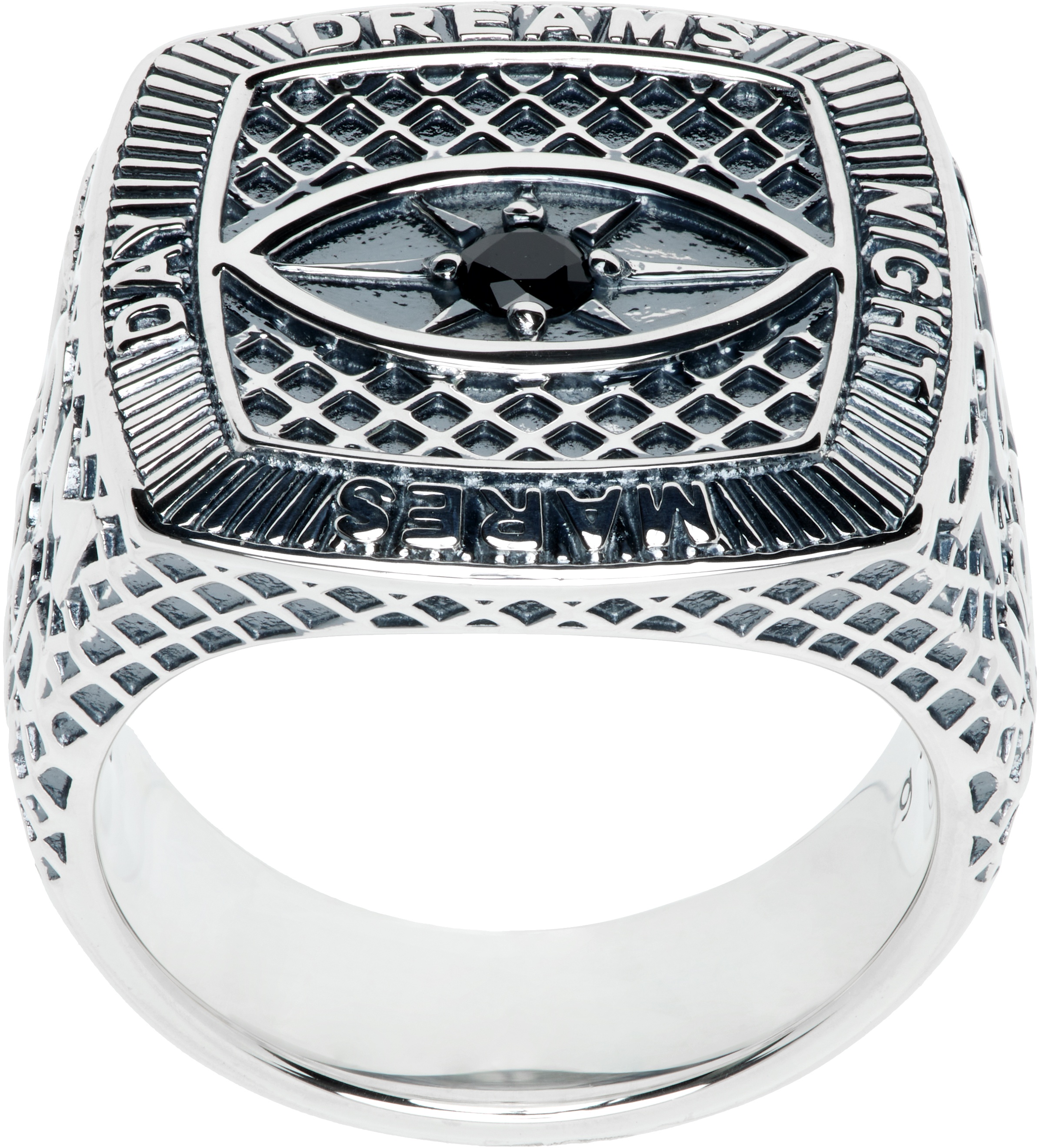 TOM WOOD Silver Champion Black Eye Ring | REVERSIBLE TOM WOOD Silver Champion Black Eye Ring | REVERSIBLE