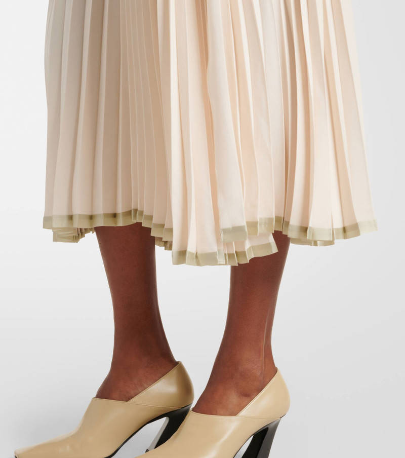 Plissé tiered midi skirt 5