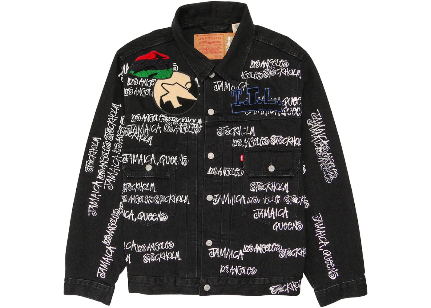 Stussy x Denim Tears x Our Legacy TTL Denim Jacket Black - 1