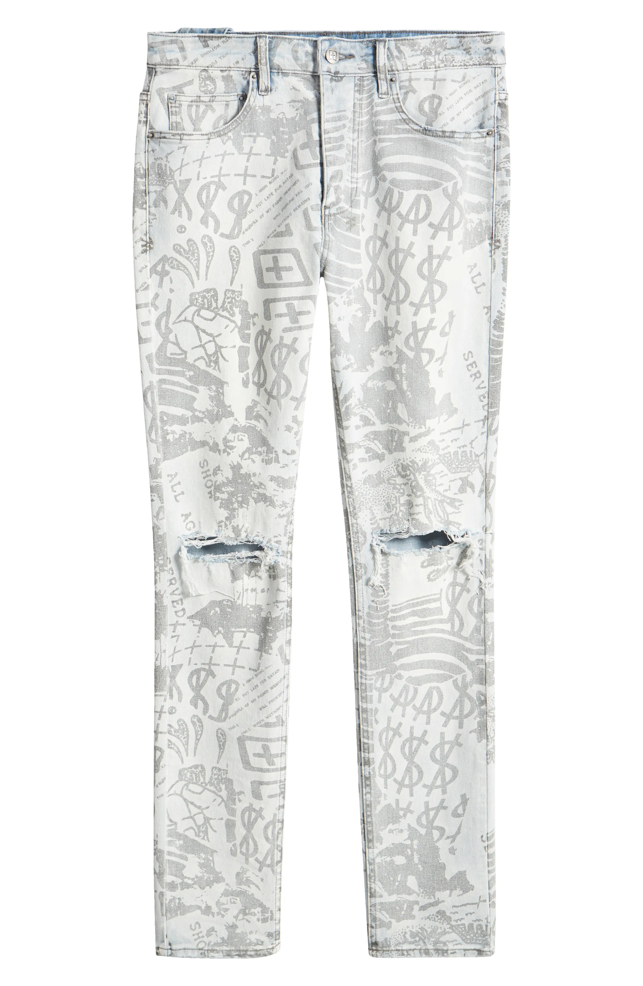 Chitch Kollage Icey Ripped Skinny Jeans - 5