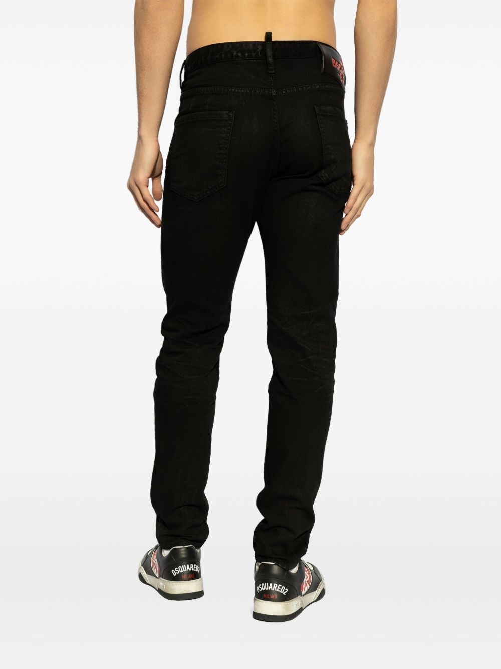 logo-patch jeans - 4