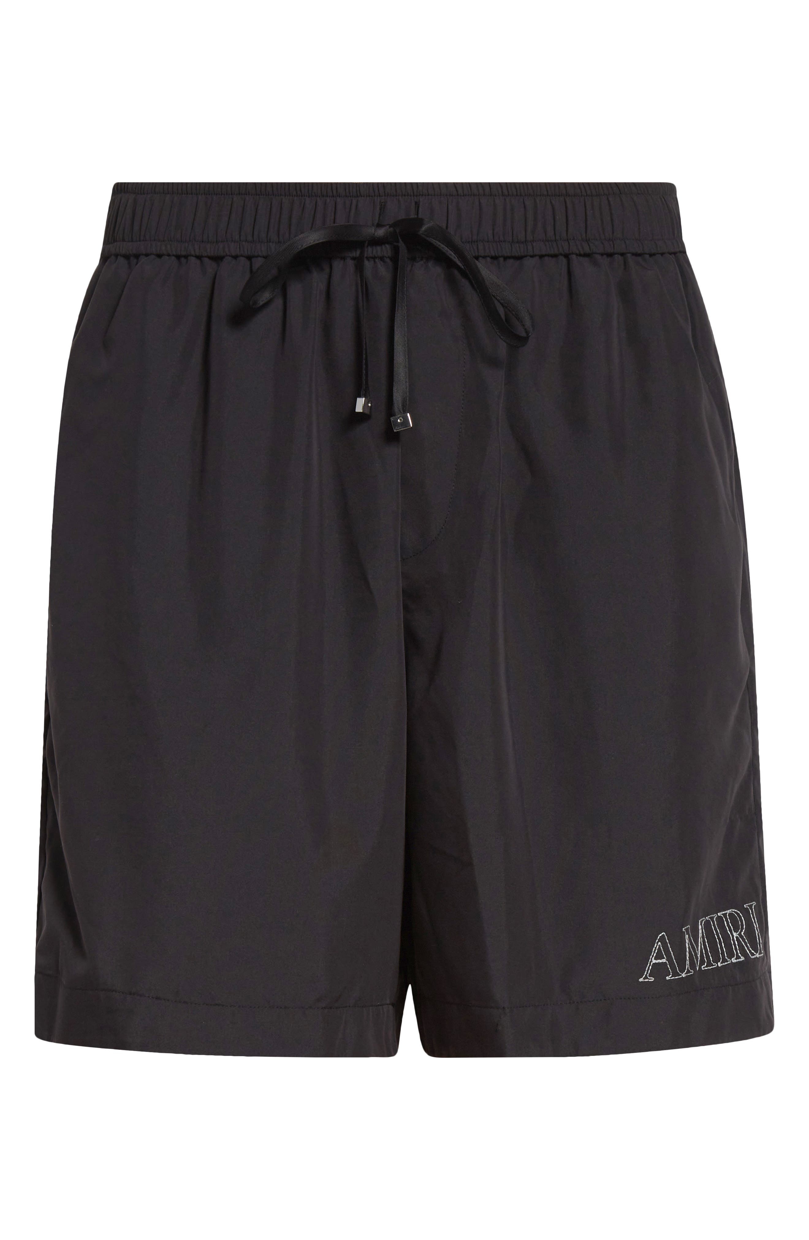 AMIRI Logo Embroidered Shorts in Black at Nordstrom - 6
