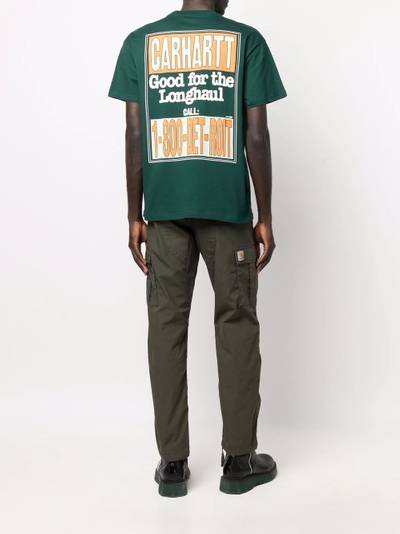 Carhartt Longhaul Big logo-print organic cotton T-shirt outlook