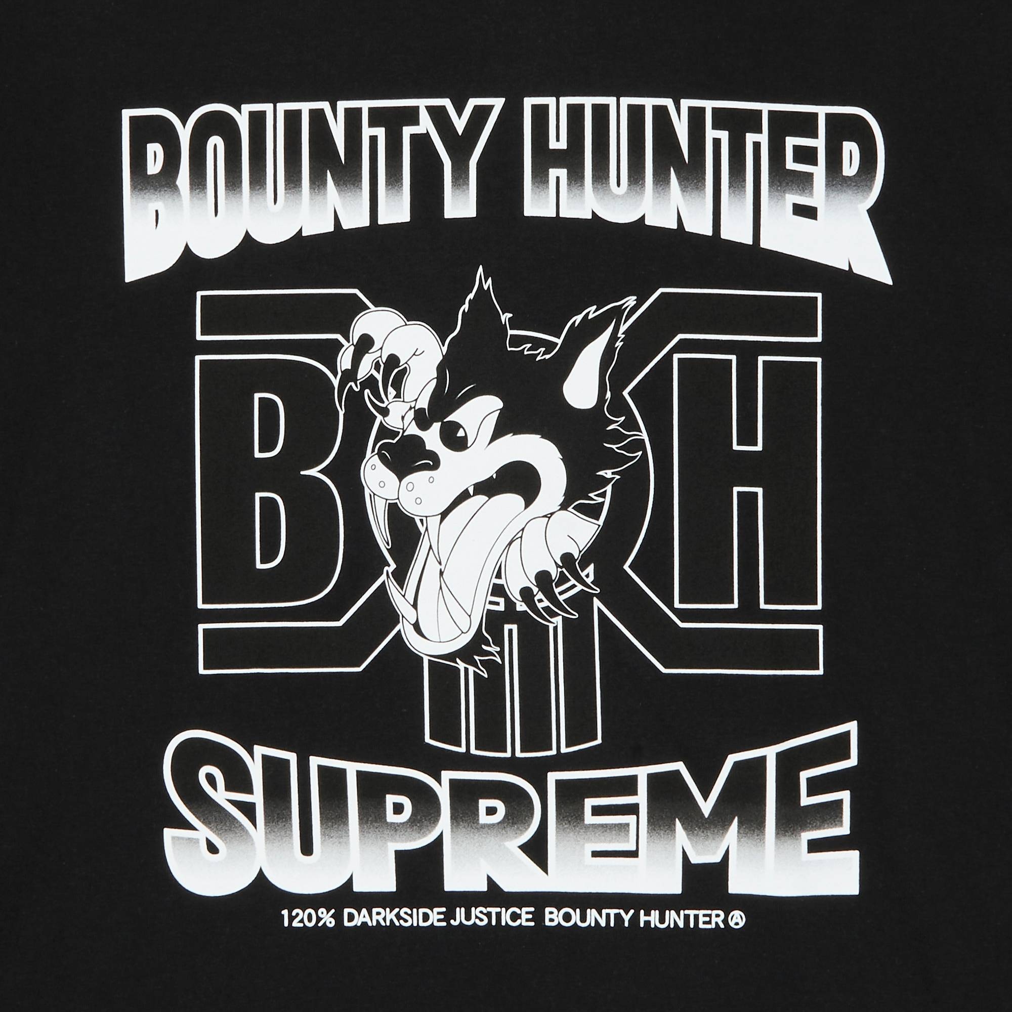 Supreme x Bounty Hunter Wolf Tee 'Black' - 3