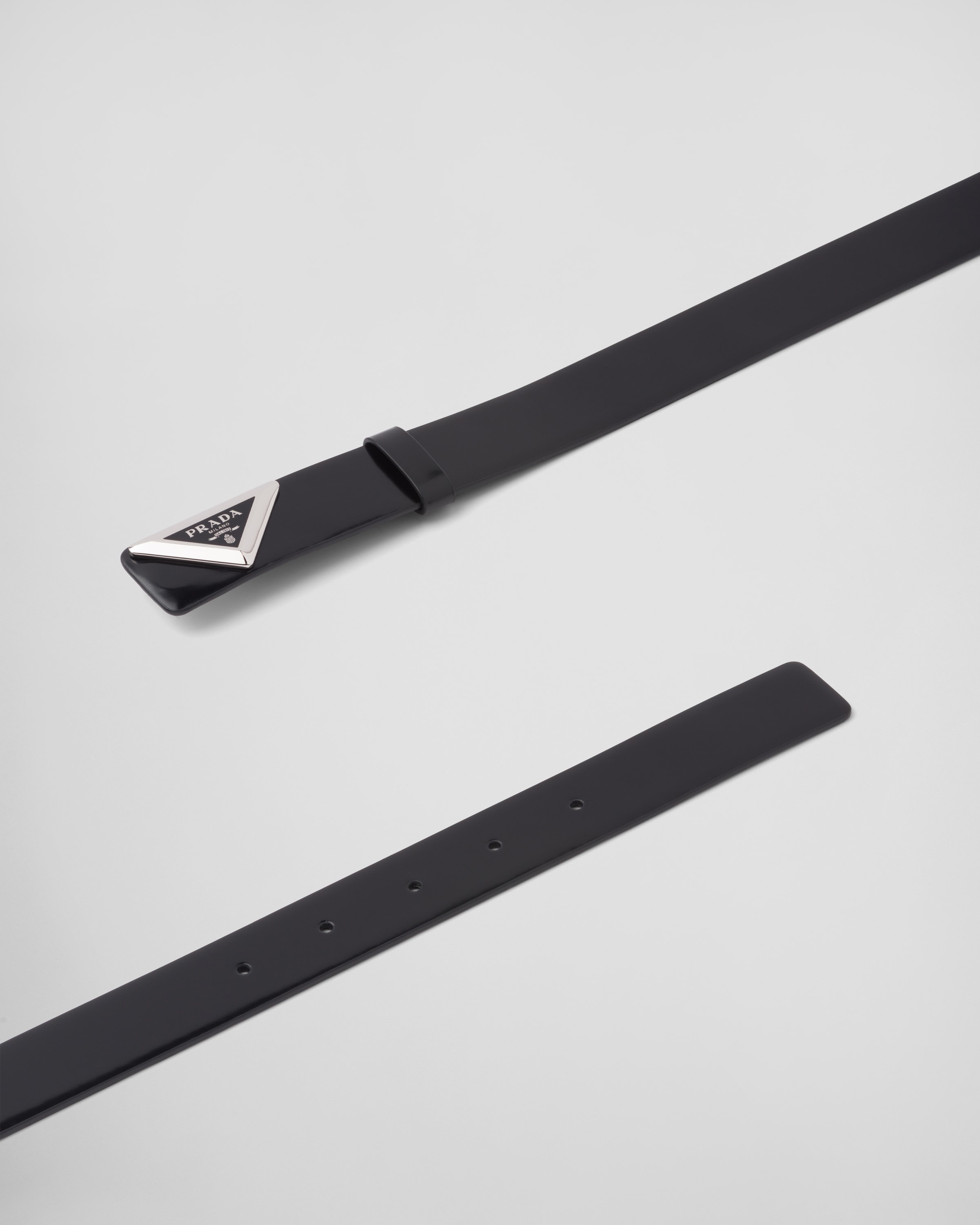 Brushed leather belt - 3