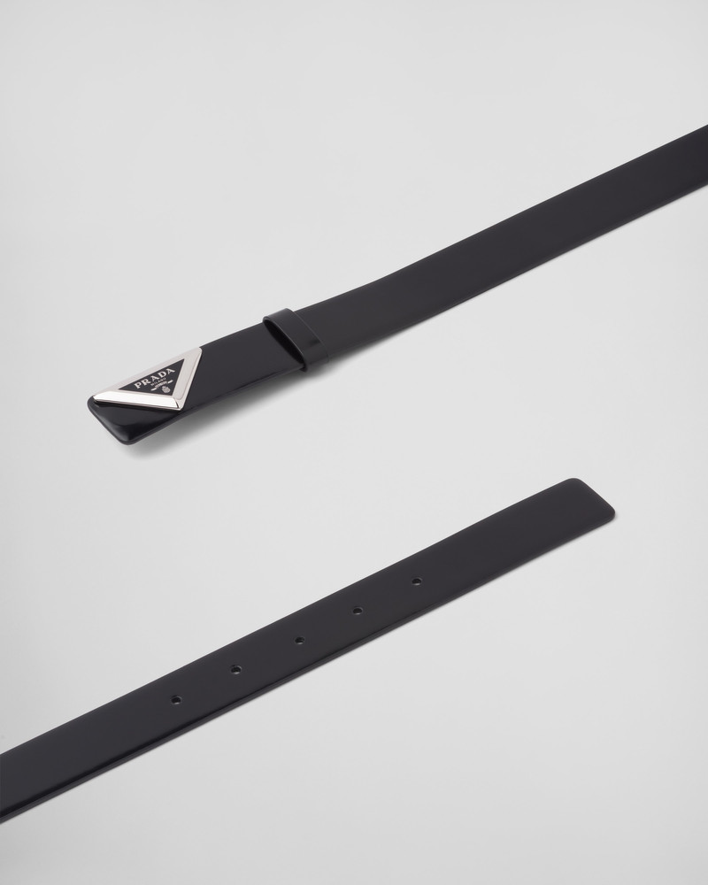 Brushed leather belt 3