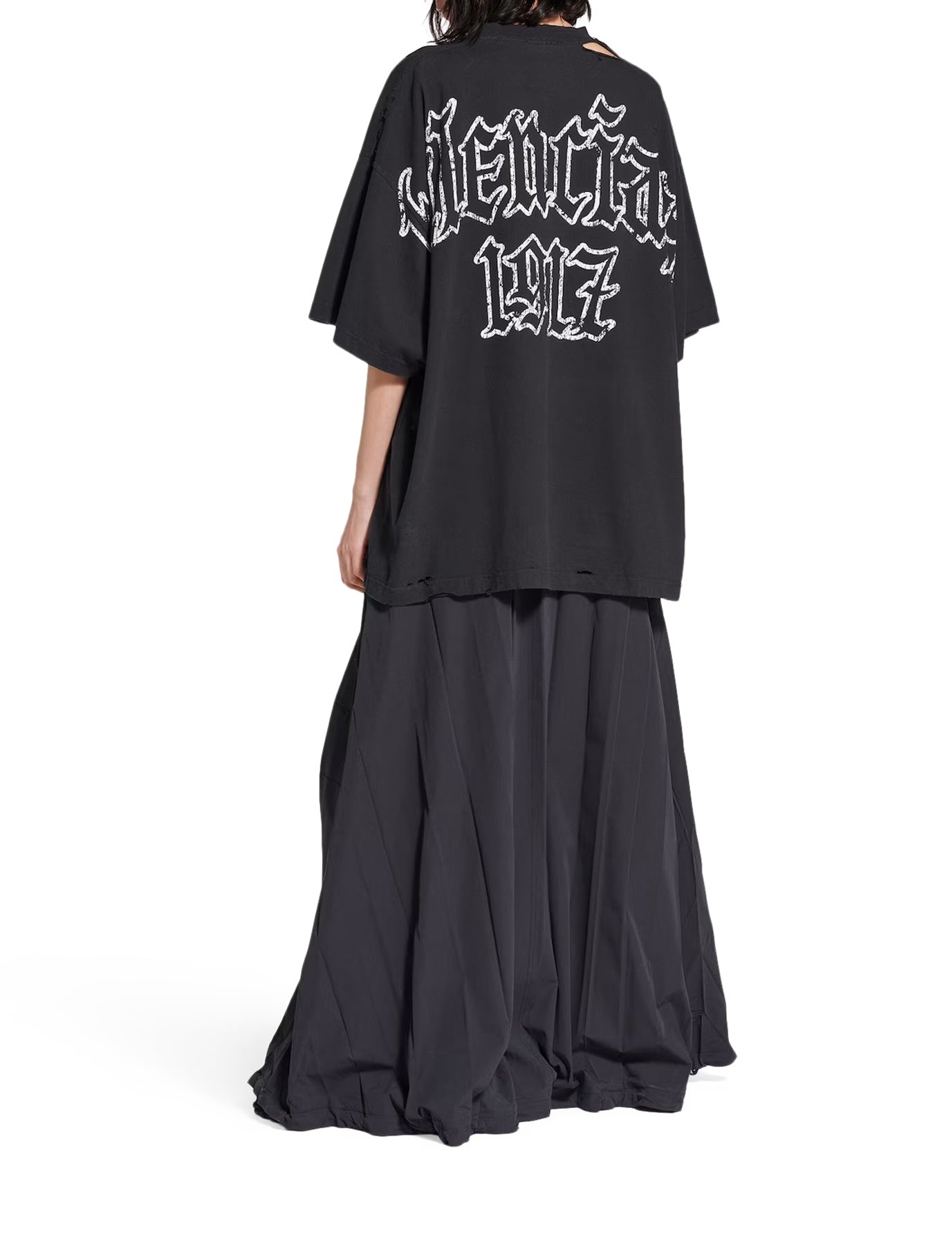 BLACKLETTER SCRIPT OVERSIZED T-SHIRT - 4