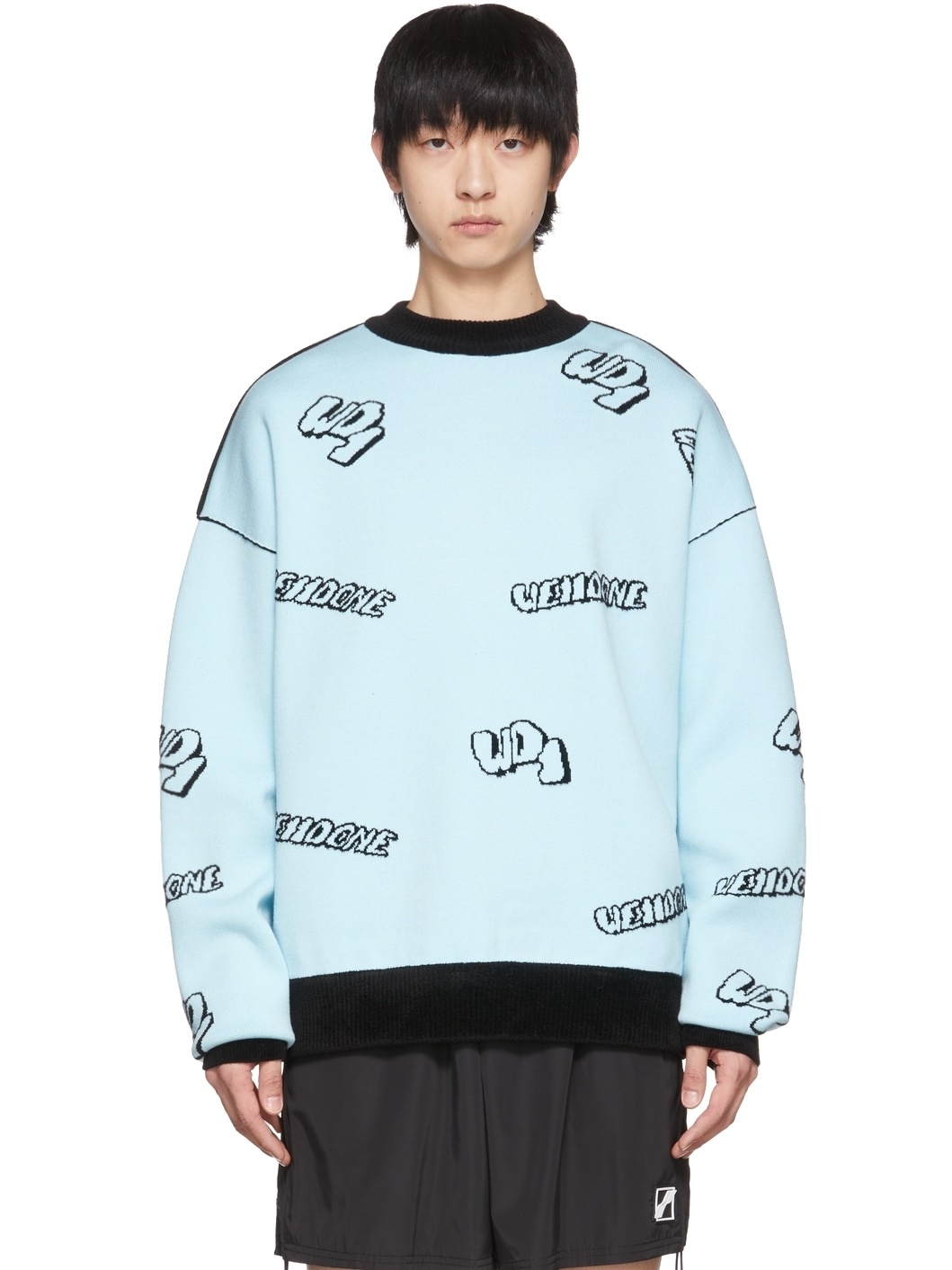 Blue & Black Reversible Sweater - 1