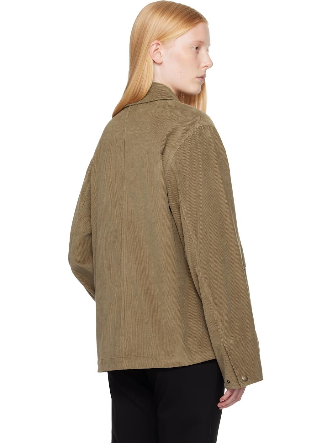 Taupe Corduroy Jacket - 3