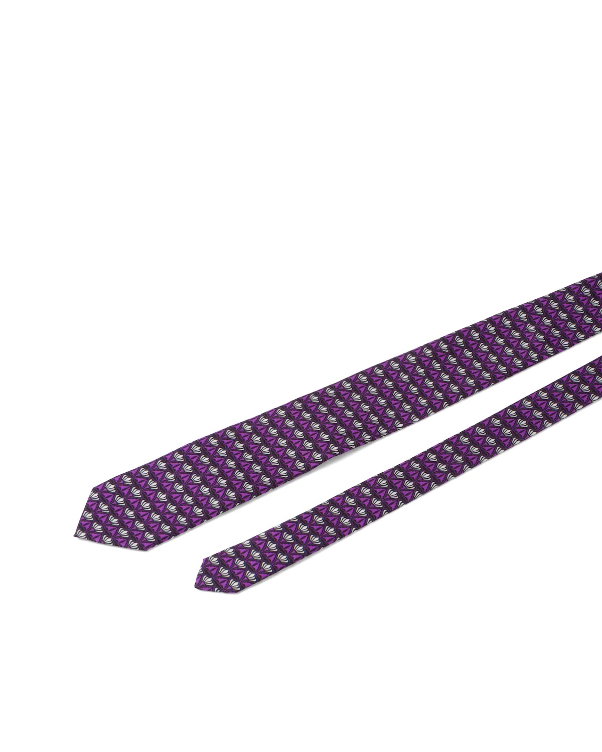 Micro-print silk twill tie - 3