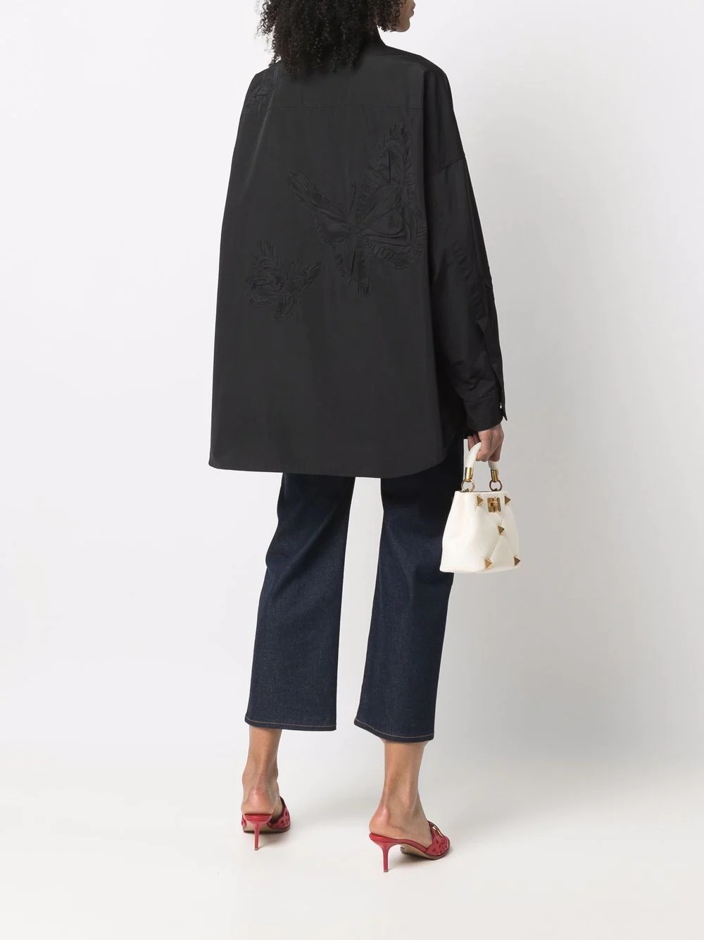 embroidered butterfly shirt - 2