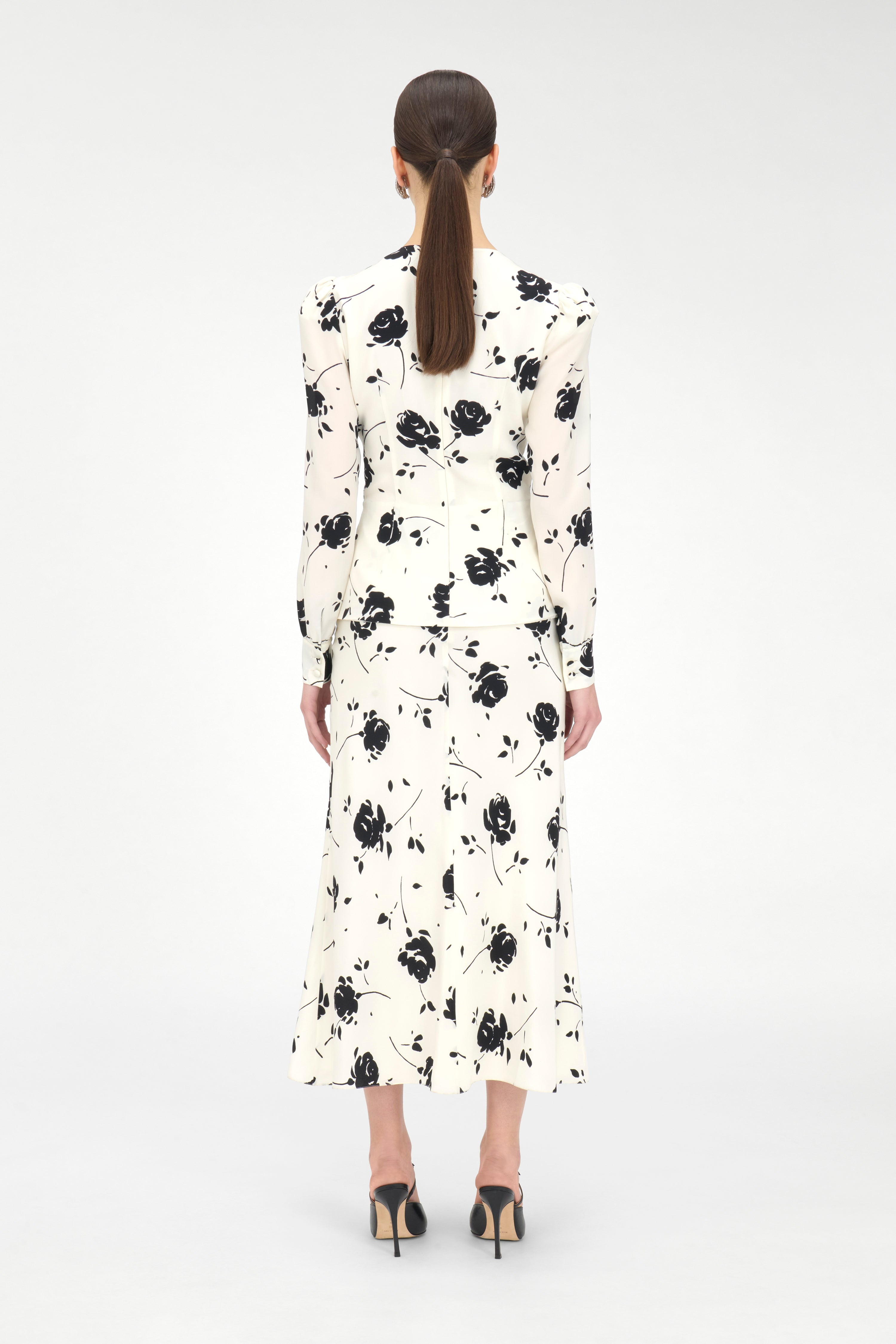 ROSE PRINT DRESS - 4