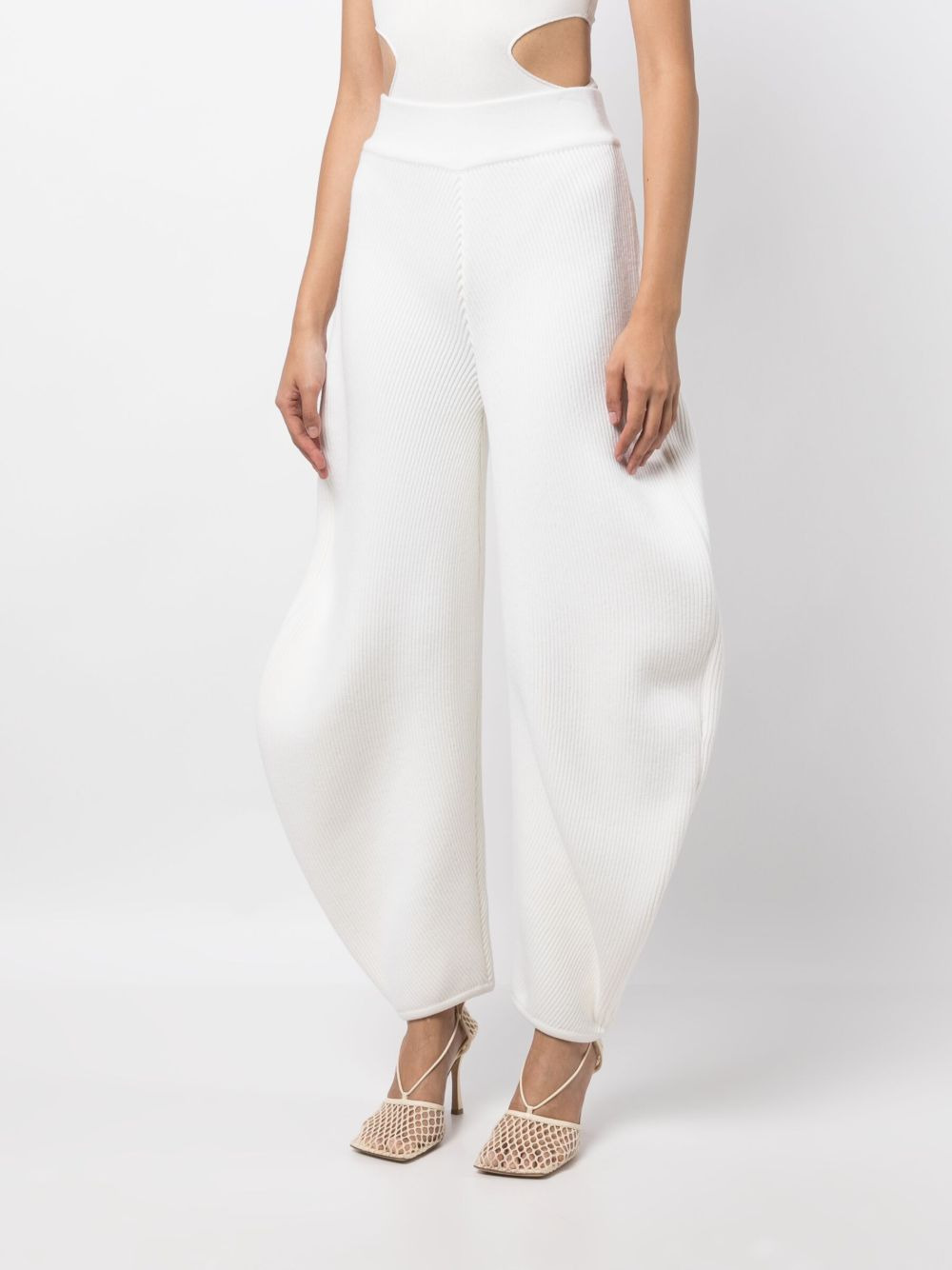 oversize-leg high-waist trousers - 3