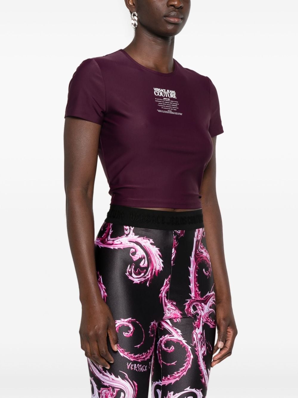 Warranty-logo cropped T-shirt - 3