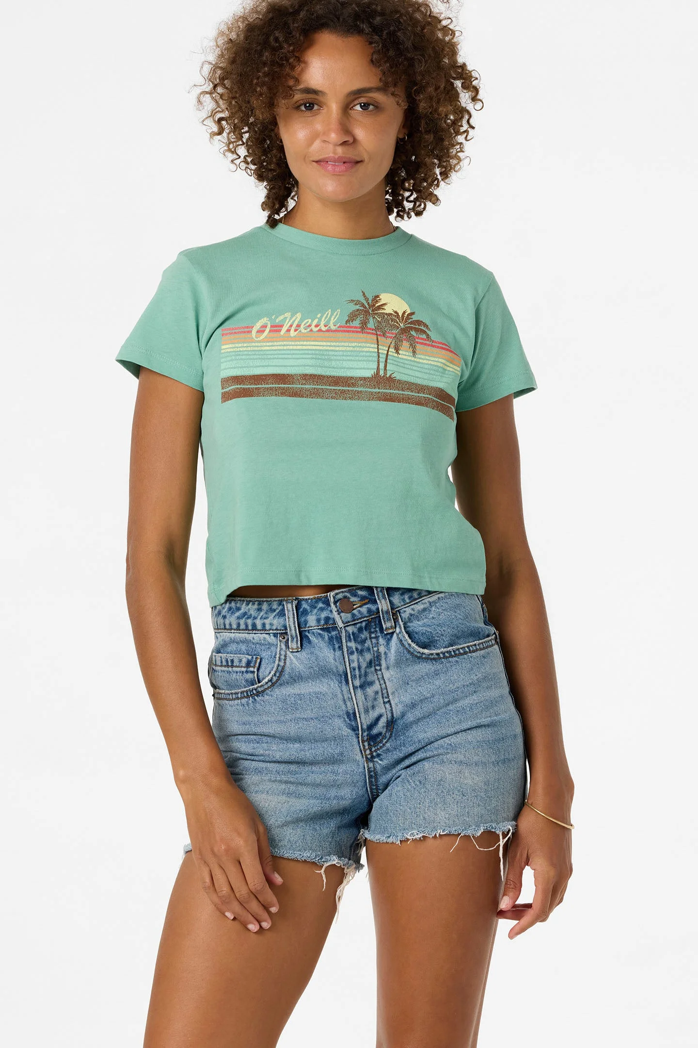 Retro Stripe Fitted Tee - 1