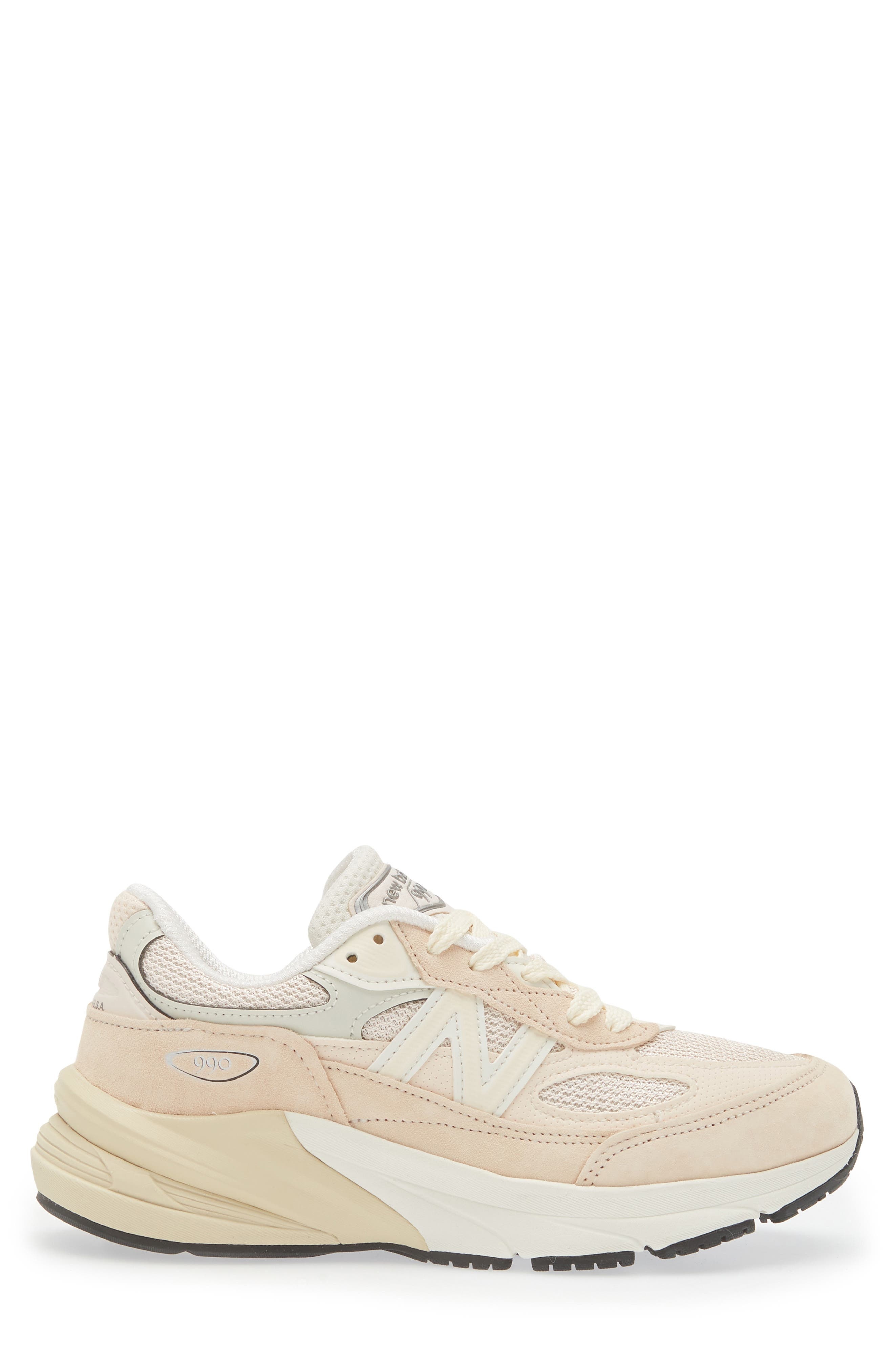 New Balance Gender Inclusive Made in USA 990v6 Sneaker in Vintage Rose/Sea Salt at Nordstrom - 3