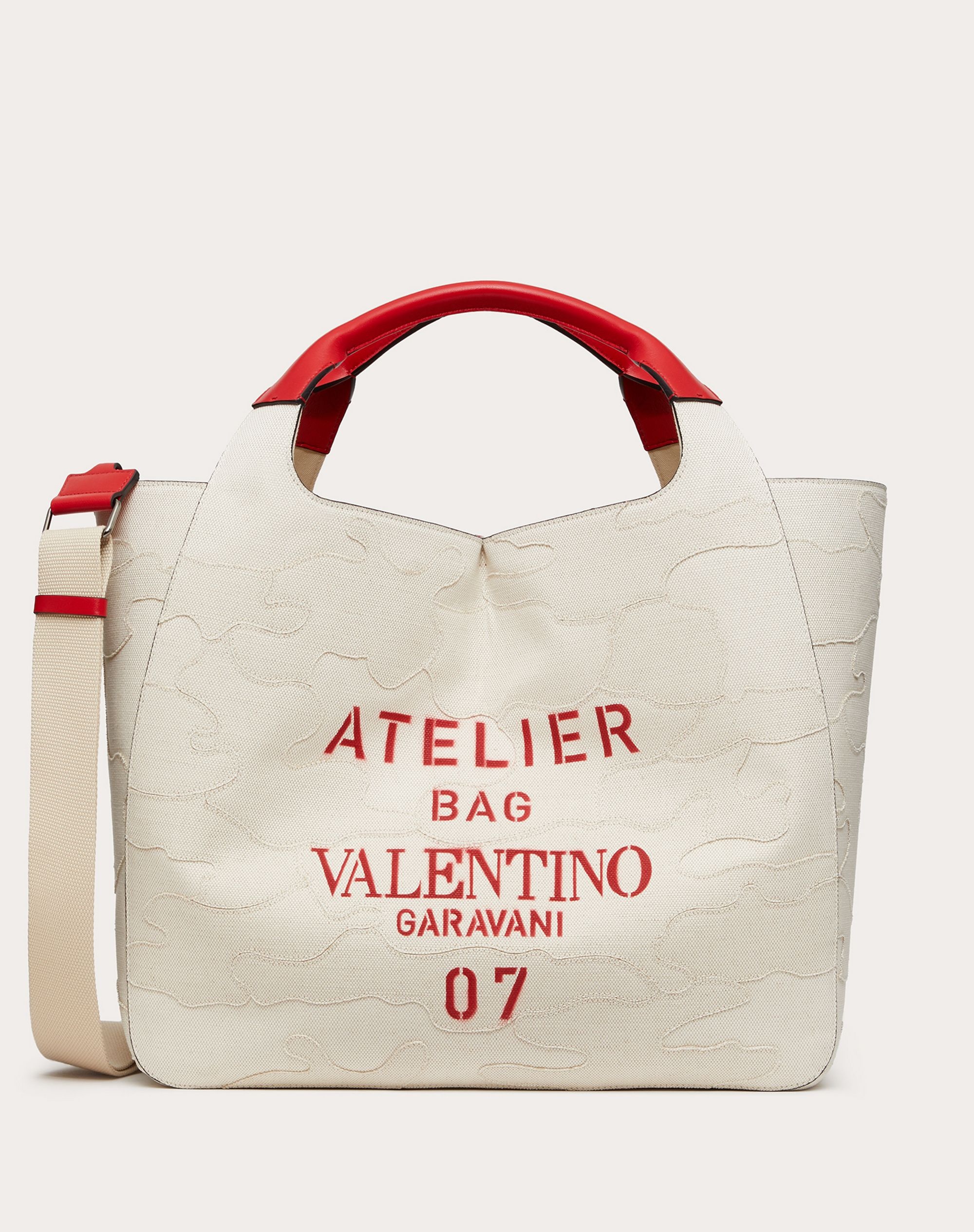 Valentino Garavani 07 Camouflage Edition Atelier Tote Bag in Canvas - 1