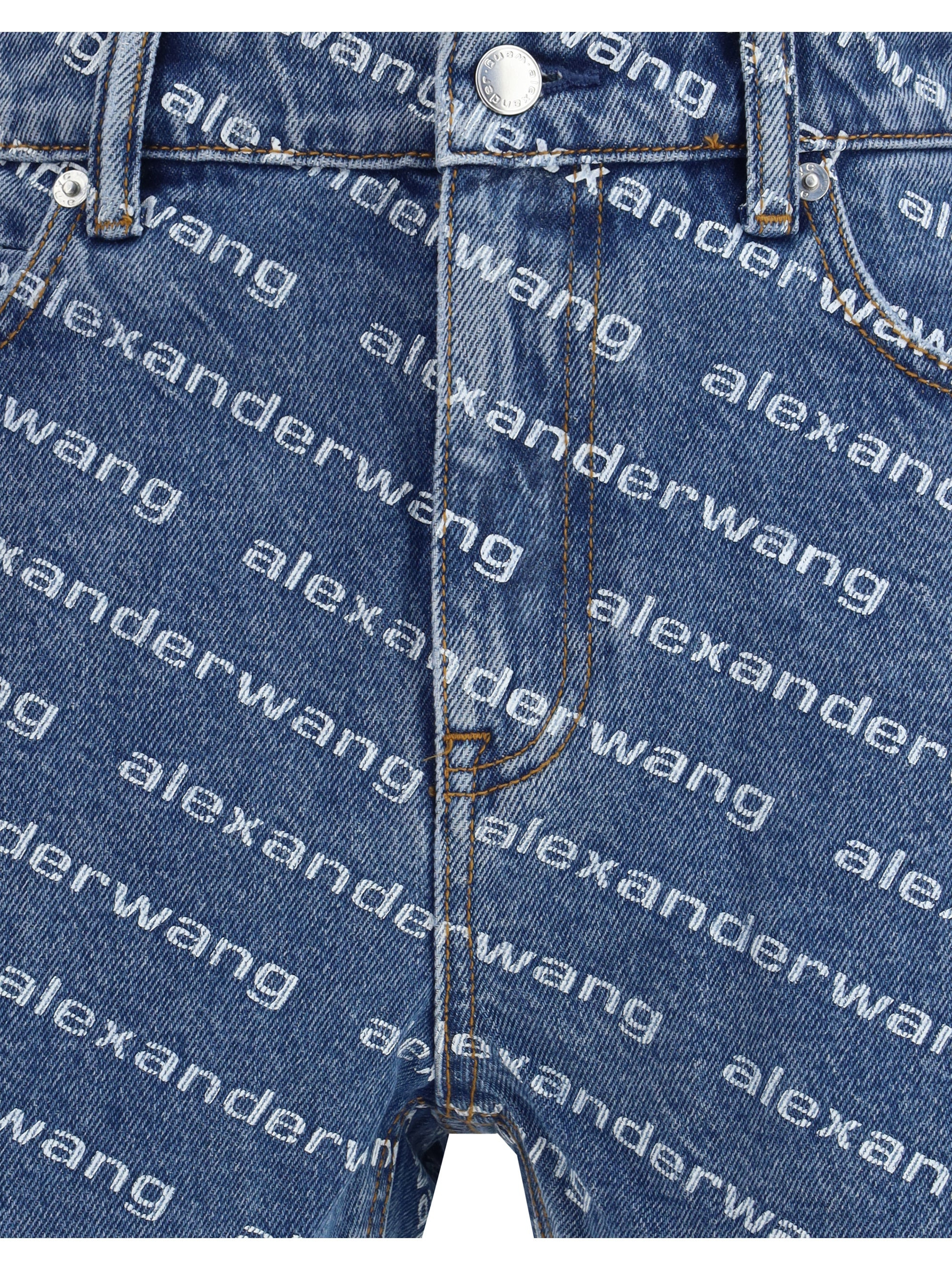 Alexander Wang Women Bite Denim Shorts - 3