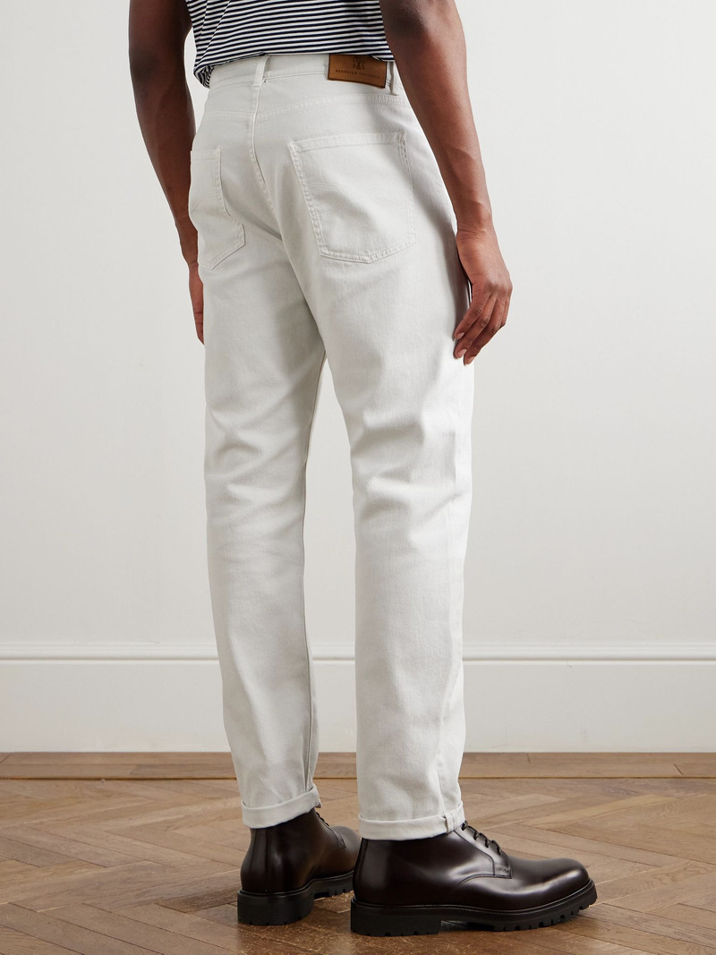 Slim-Fit Jeans Cream 4