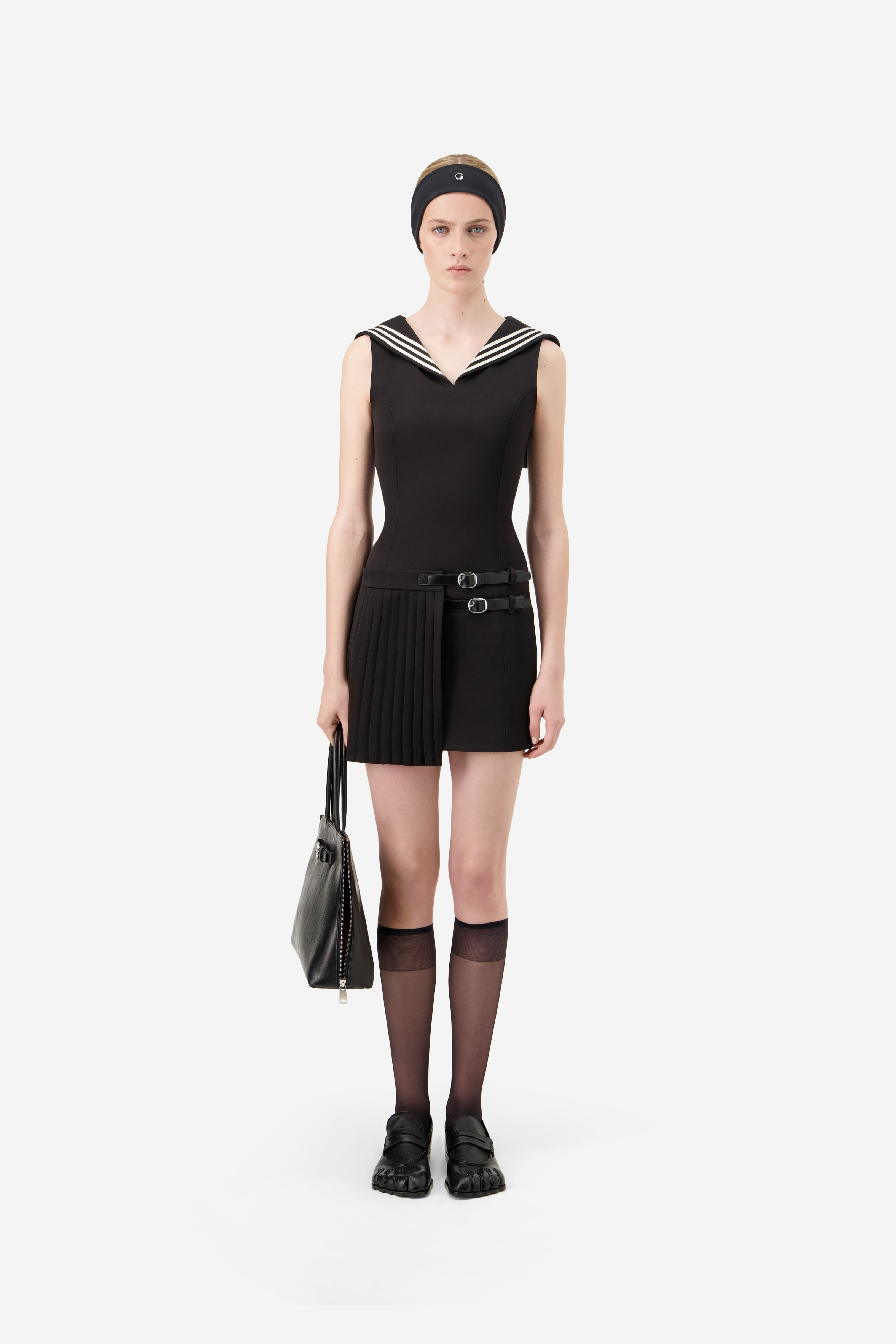 Pleated Uniform Dress - 2