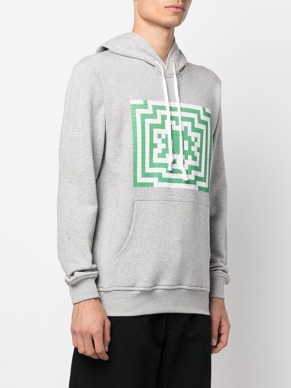 Invader drawstring hoodie - 3