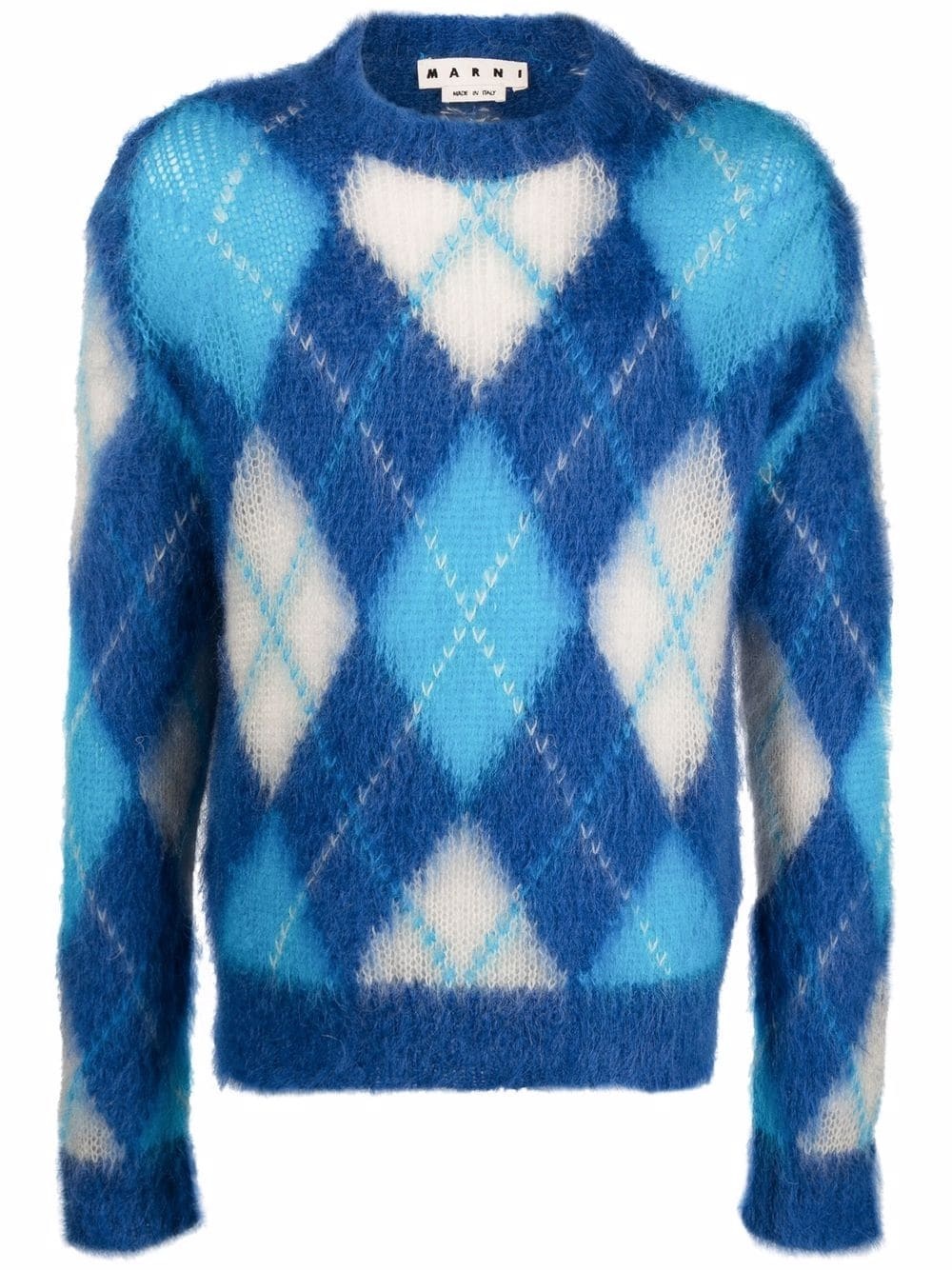 argyle-check jumper - 1