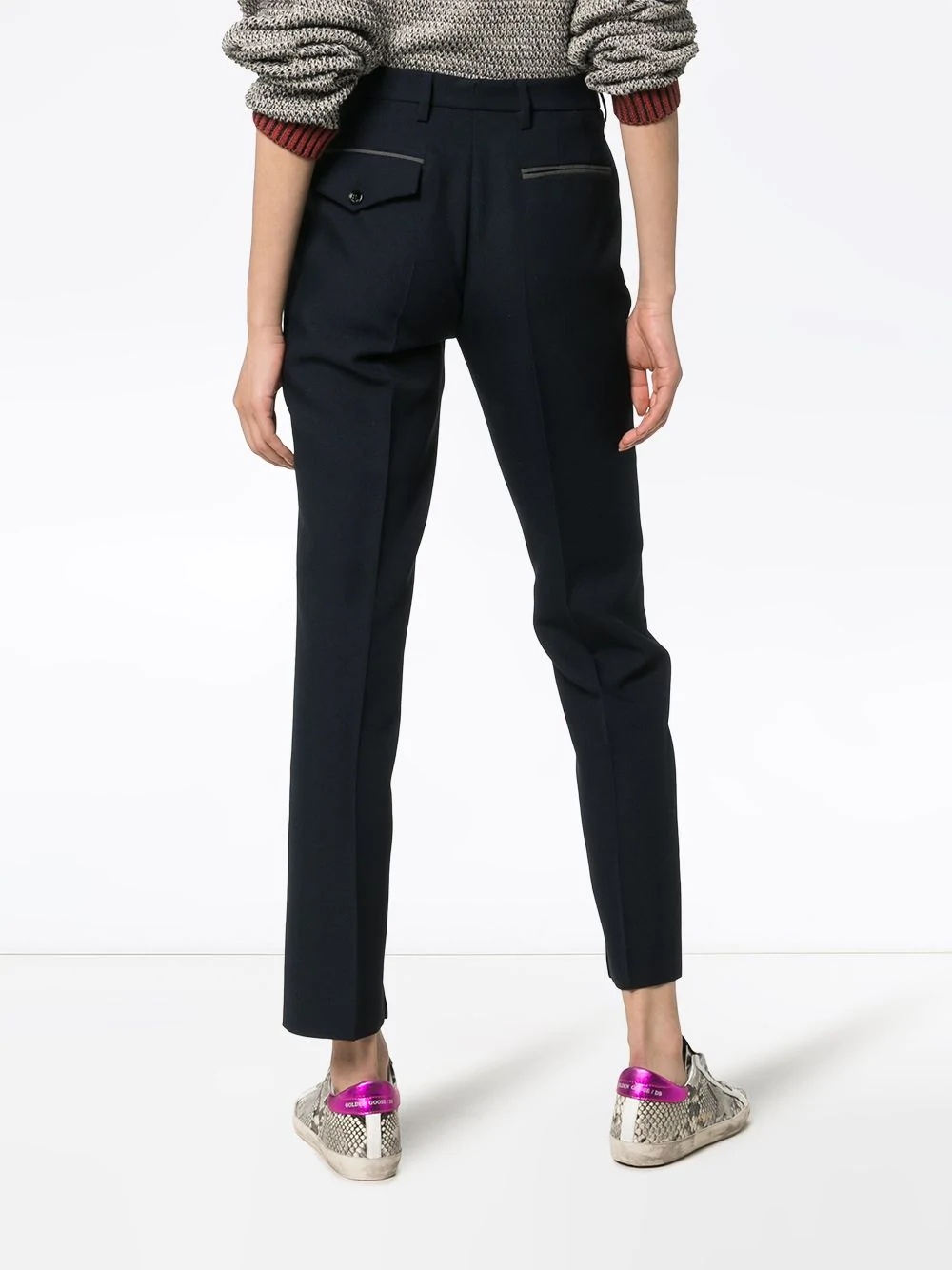 Venice slim-fit tailored trousers - 4