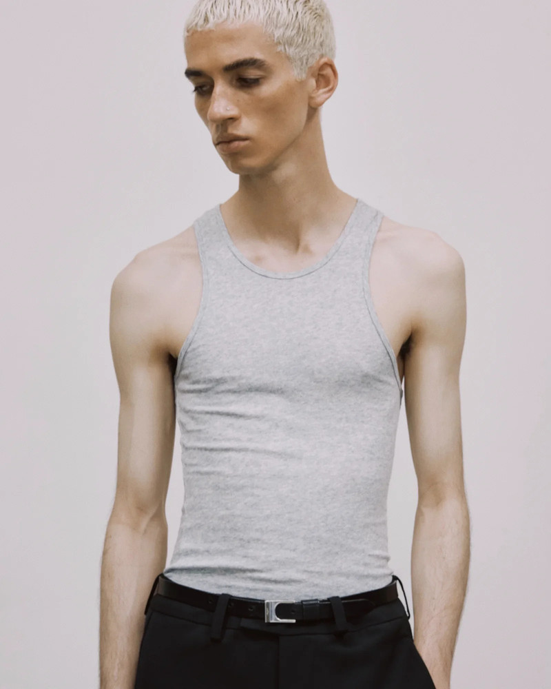 entire studios MUSCLE TANK TOP GREY MARLE outlook