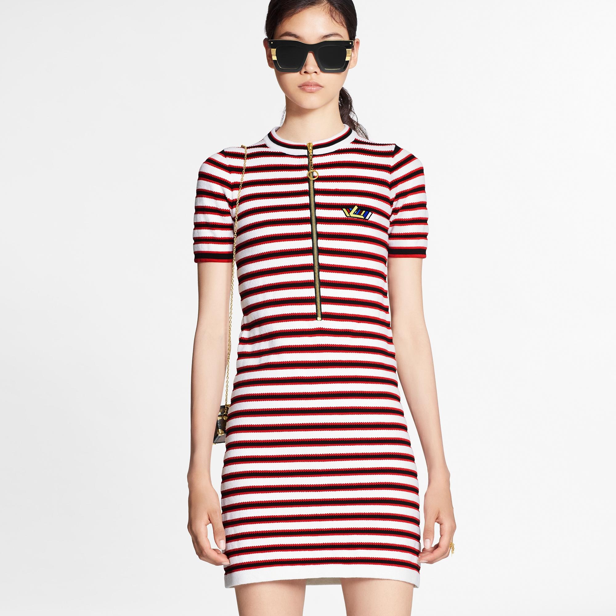 LV Patch Sporty Polo Dress  - 3