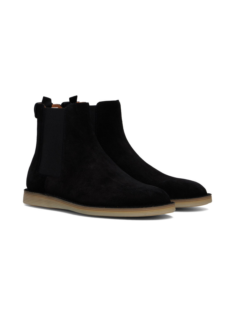 Black Florio Ideal Suede Chelsea Boots 4