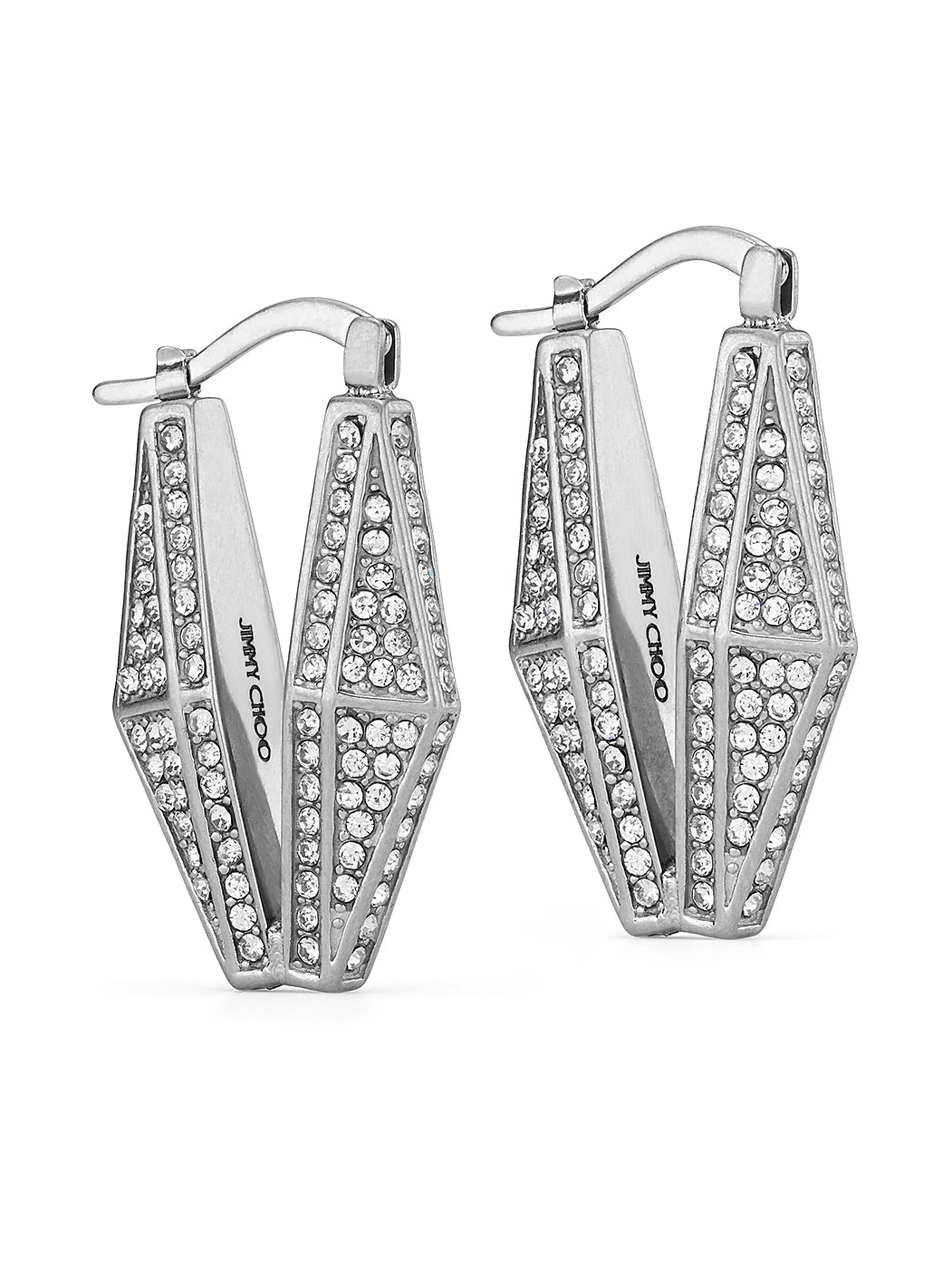 Diamond Chain Crystal-embellished Earrings - 2