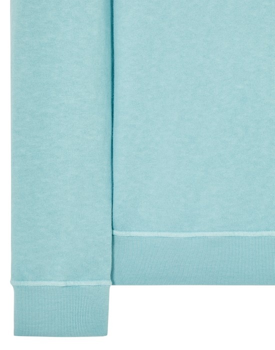 66360 MALFILE' FLEECE_GARMENT DYED 'OLD' EFFECT AQUA - 4