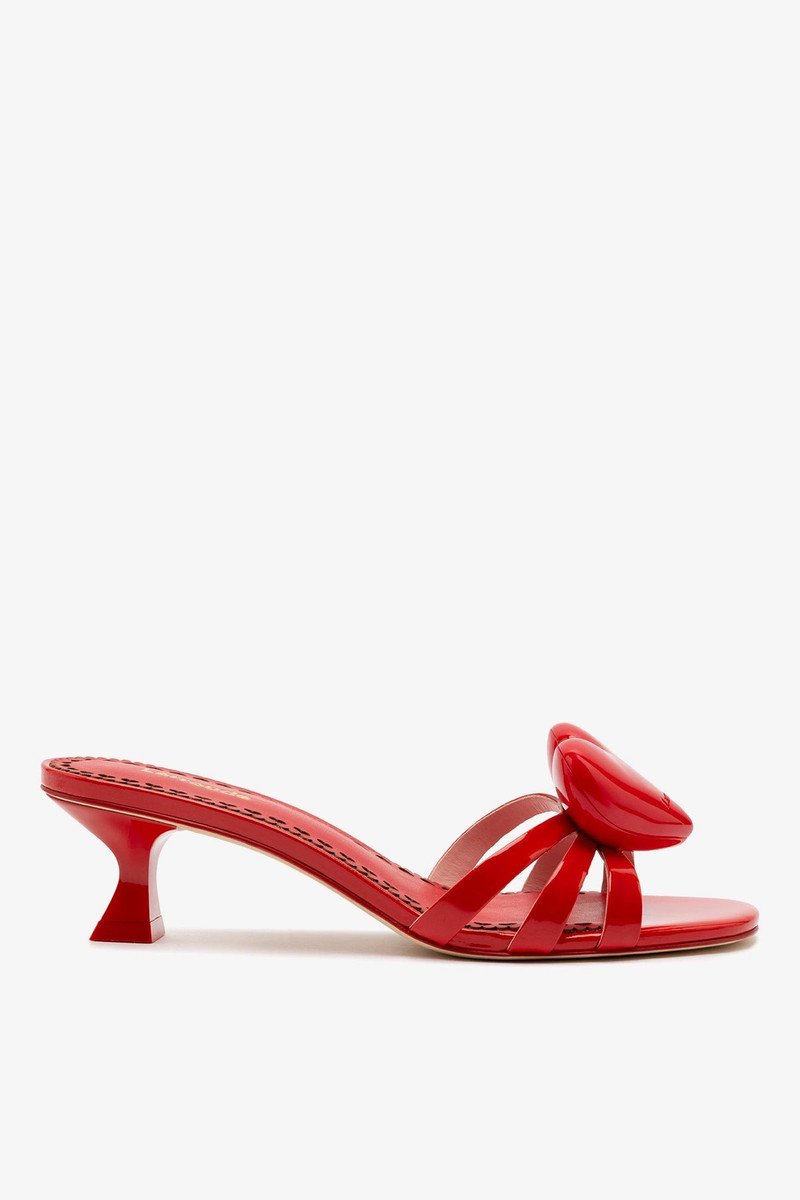 Amore Mule In Scarlet Patent Leather 1
