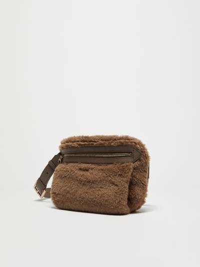 Max Mara BANAN2 Belt bag in Teddy fabric outlook