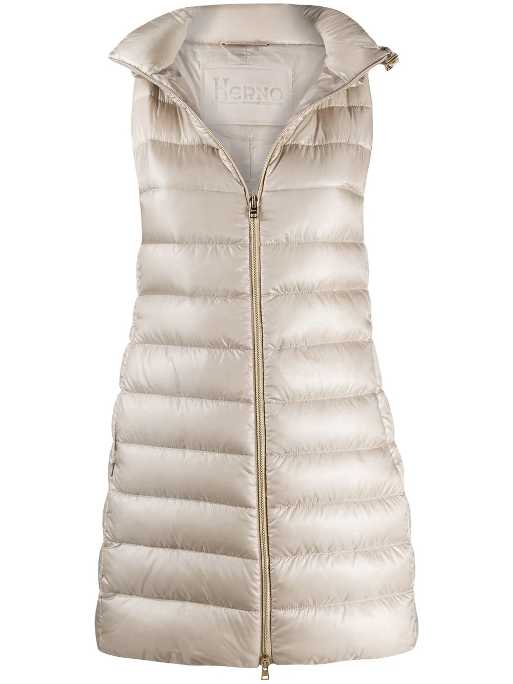 padded hooded gilet - 1