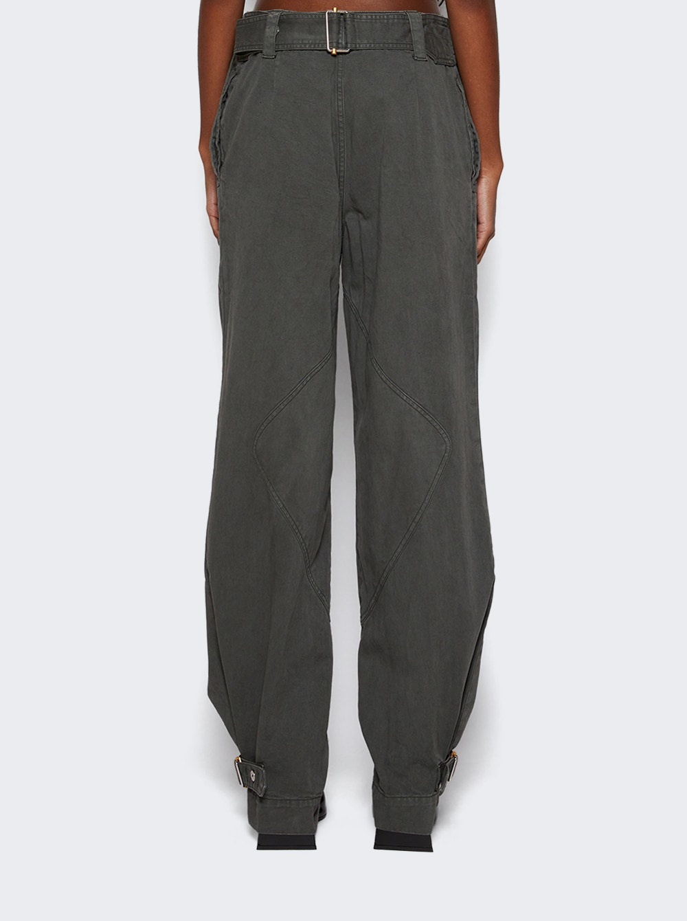 Belted Shell Pant Washed Mercury - 5