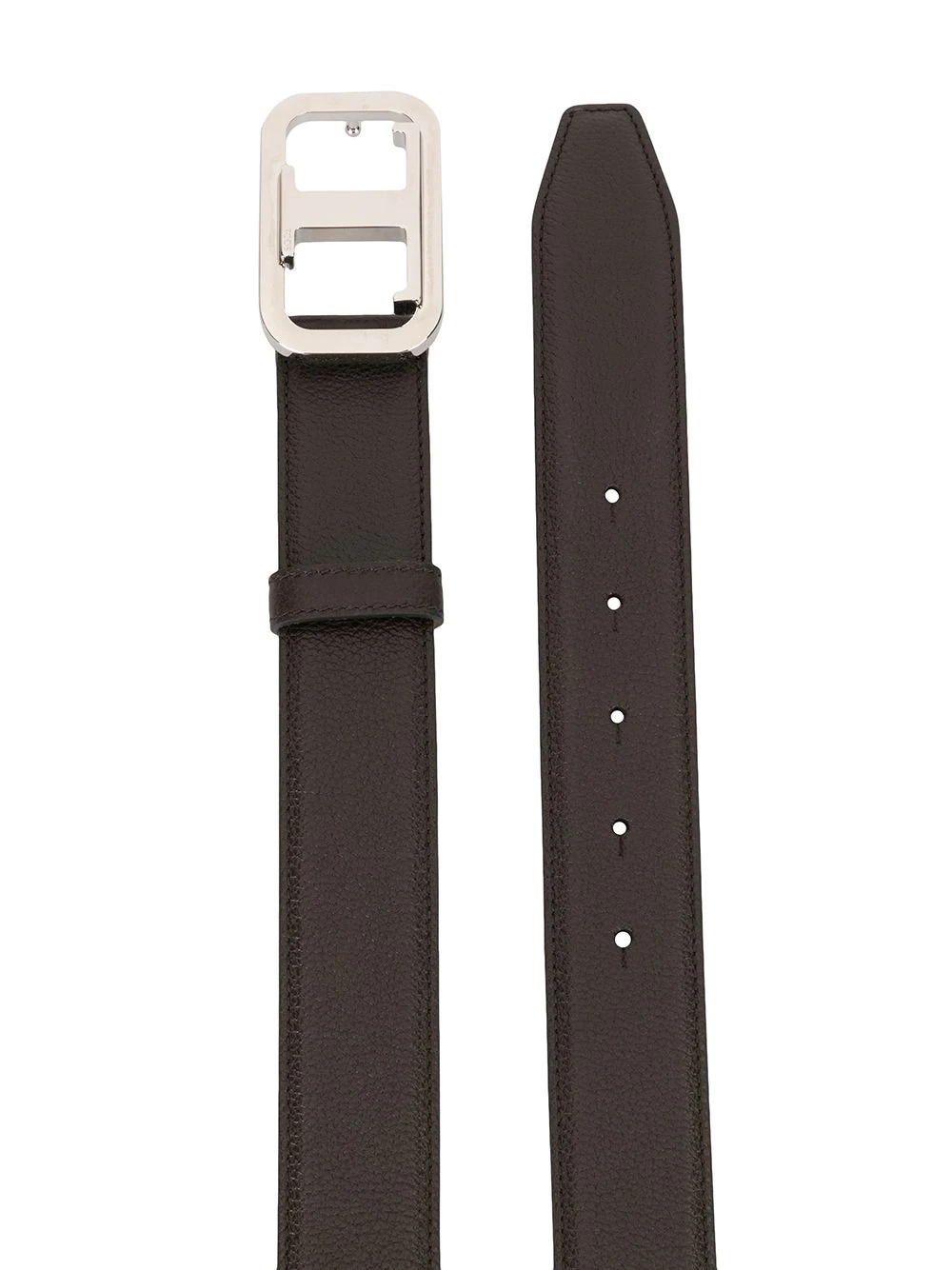 logo leather belt - 2